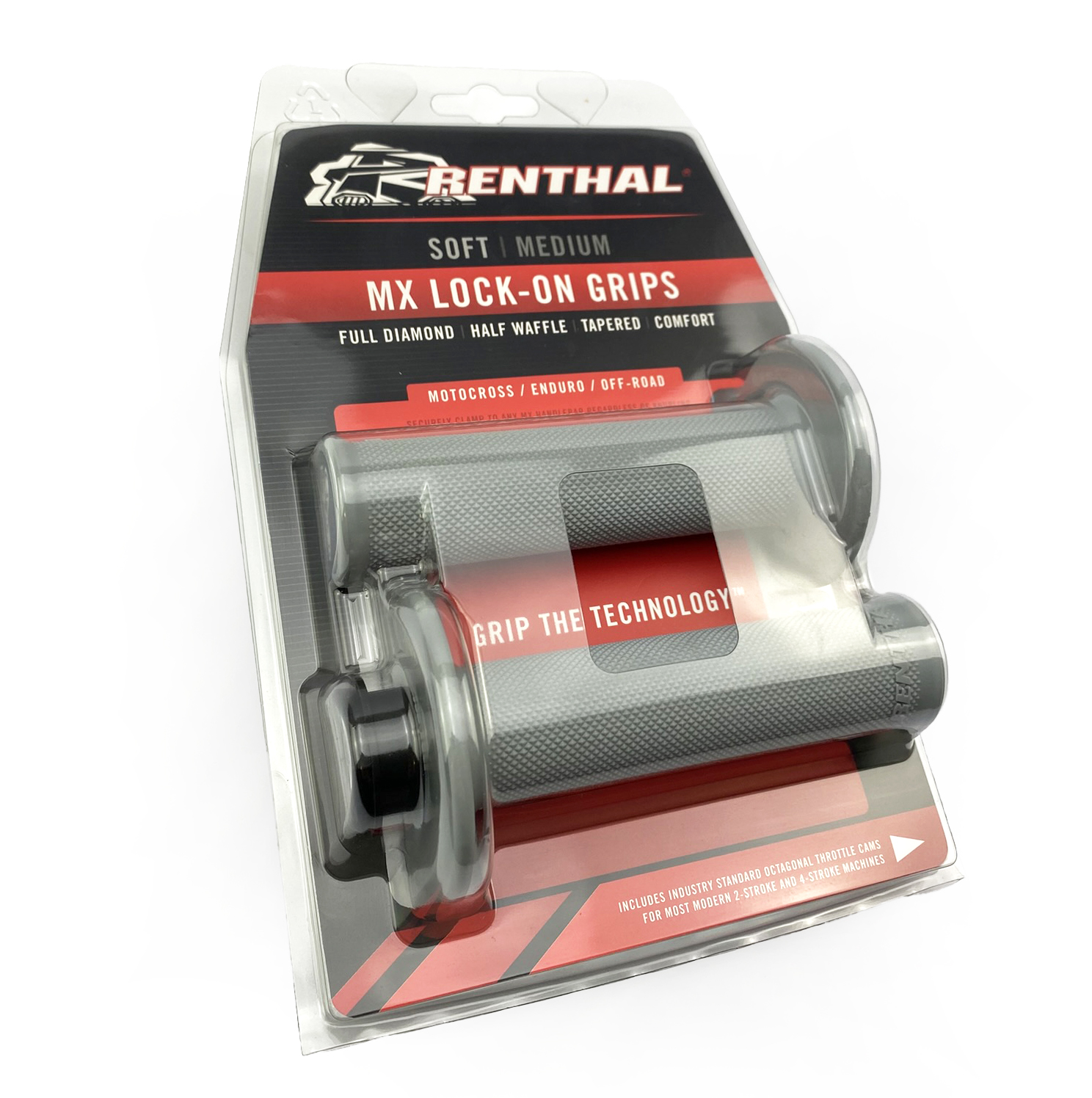 LOCK ON GRIPS RENTHAL FULL DIAMOND, SOFT G232 thumbnail 2