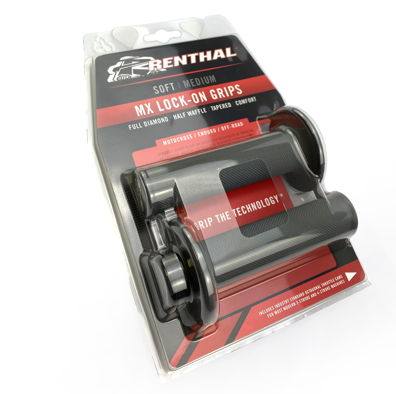 LOCK ON GRIPS RENTHAL FULL DIAMOND, MEDIUM G233 thumbnail 3