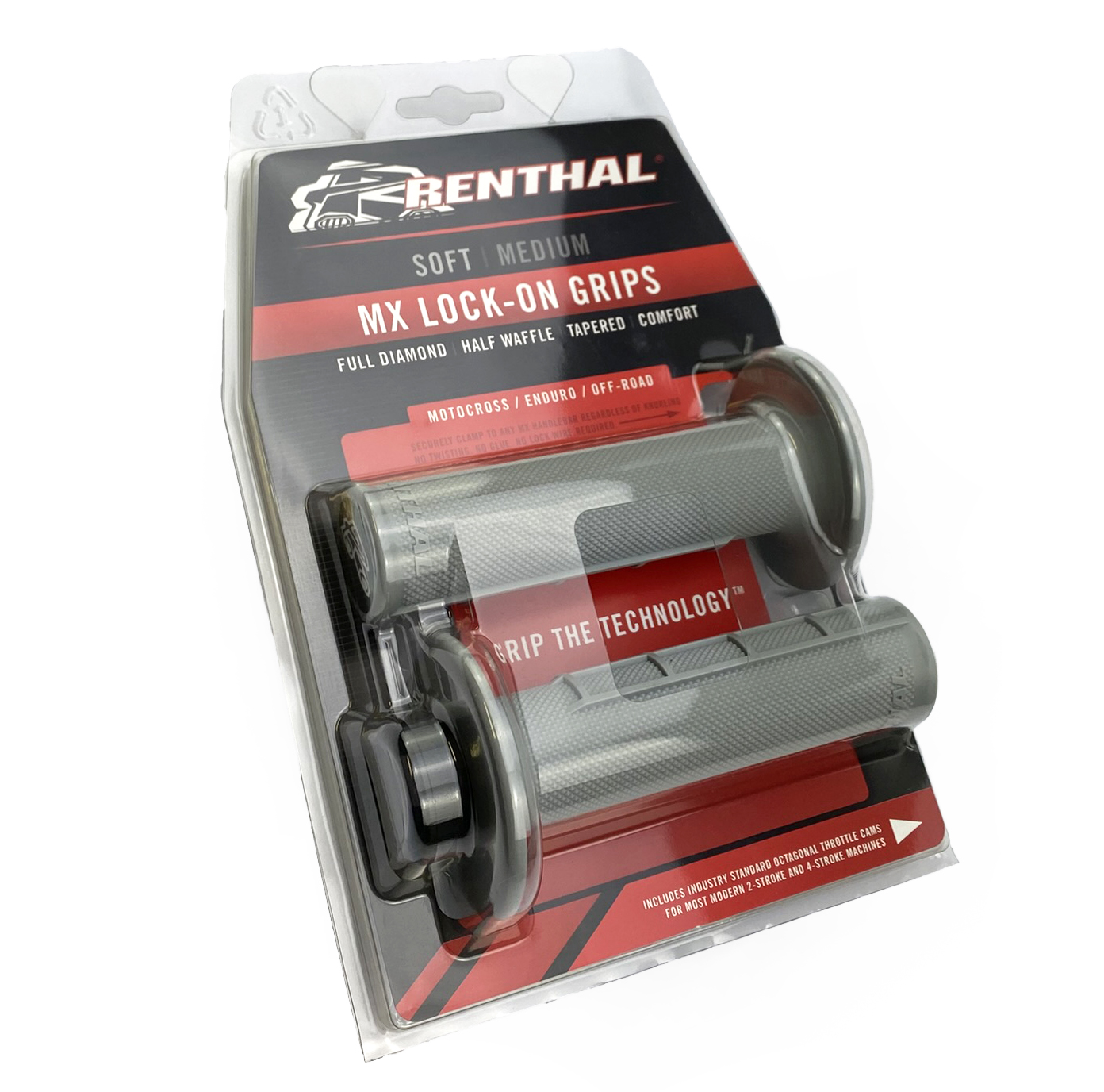 LOCK ON GRIPS RENTHAL HALF WAFFLE, SOFT G234 thumbnail 3