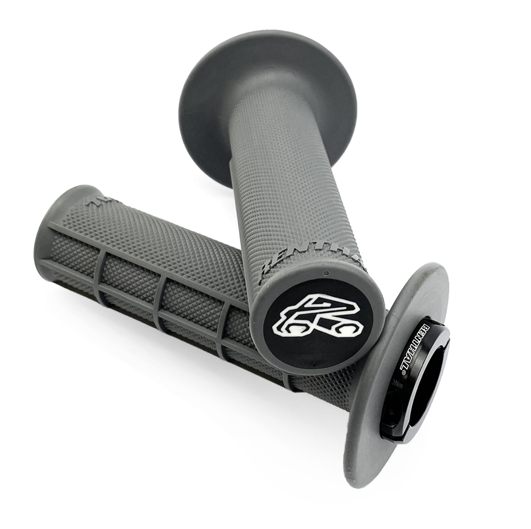 LOCK ON GRIPS RENTHAL HALF WAFFLE, MEDIUM G235 image 1