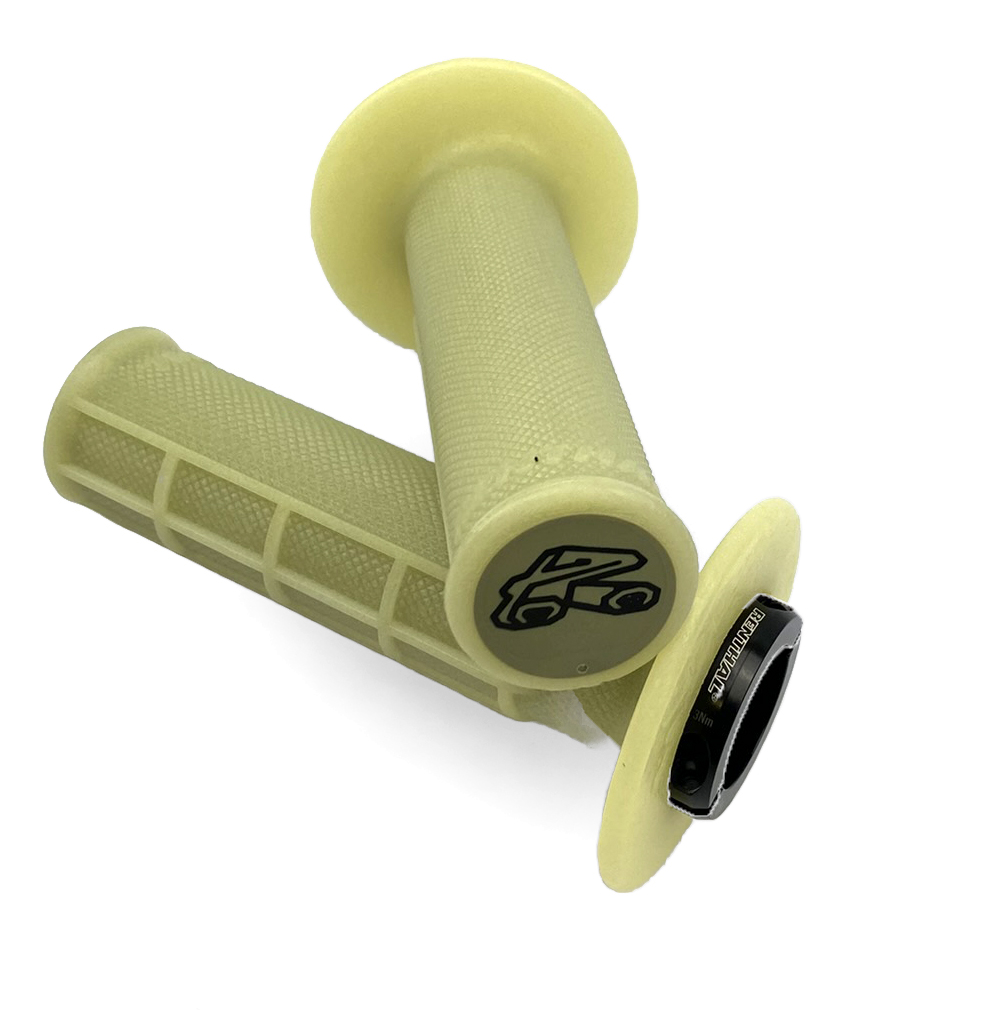 LOCK ON GRIPS RENTHAL HALF WAFFLE, ARAMID G237 image 1