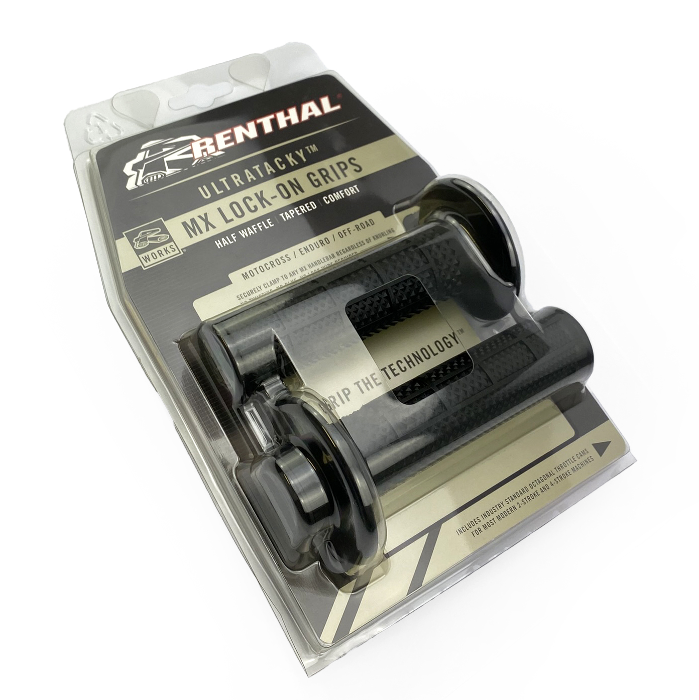 LOCK ON GRIPS RENTHAL TAPARED/HALF WAFFLE, ULTRATACKY G239 thumbnail 3