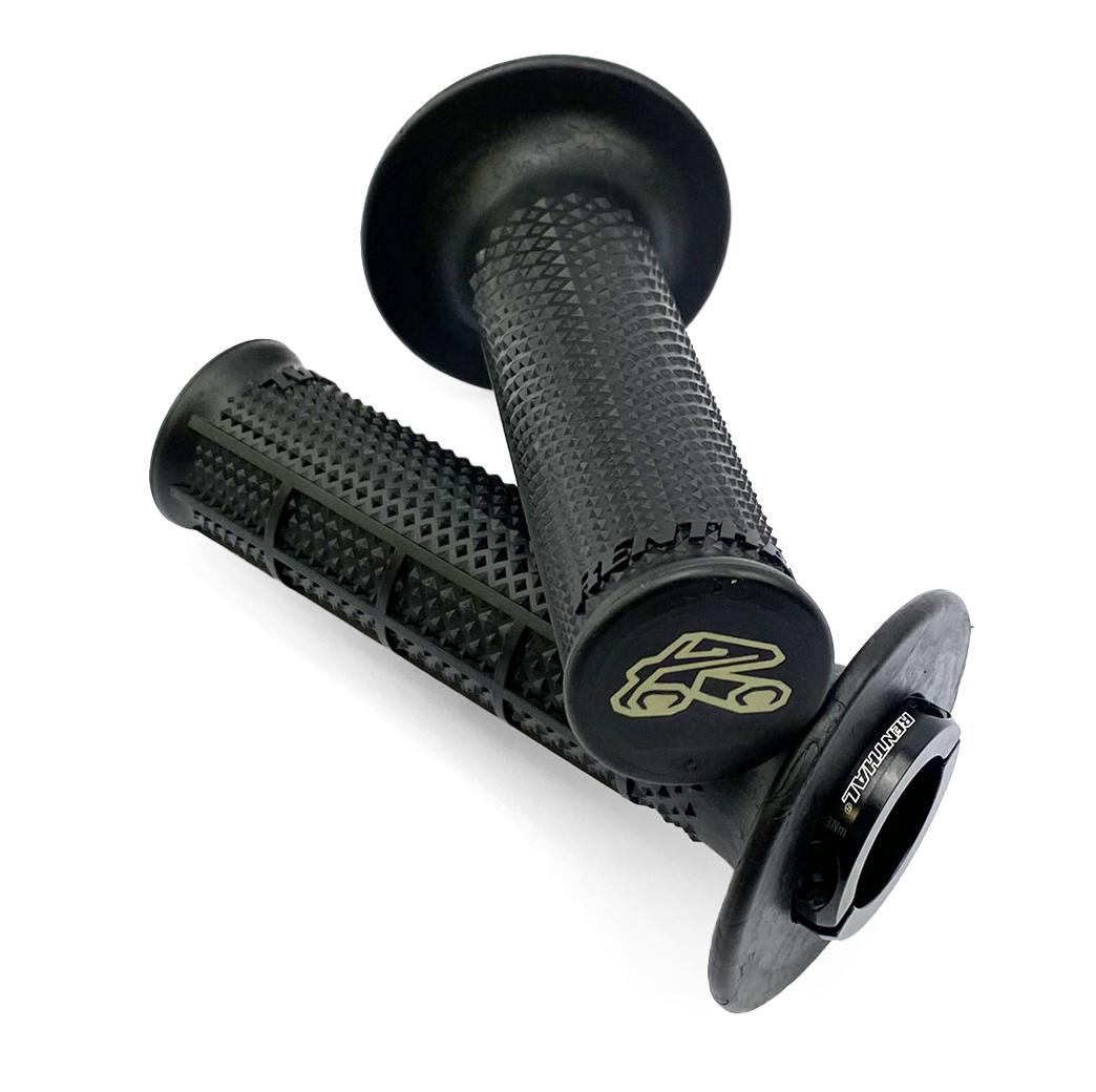 LOCK ON GRIPS RENTHAL TAPARED/HALF WAFFLE, ULTRATACKY G239 image 1
