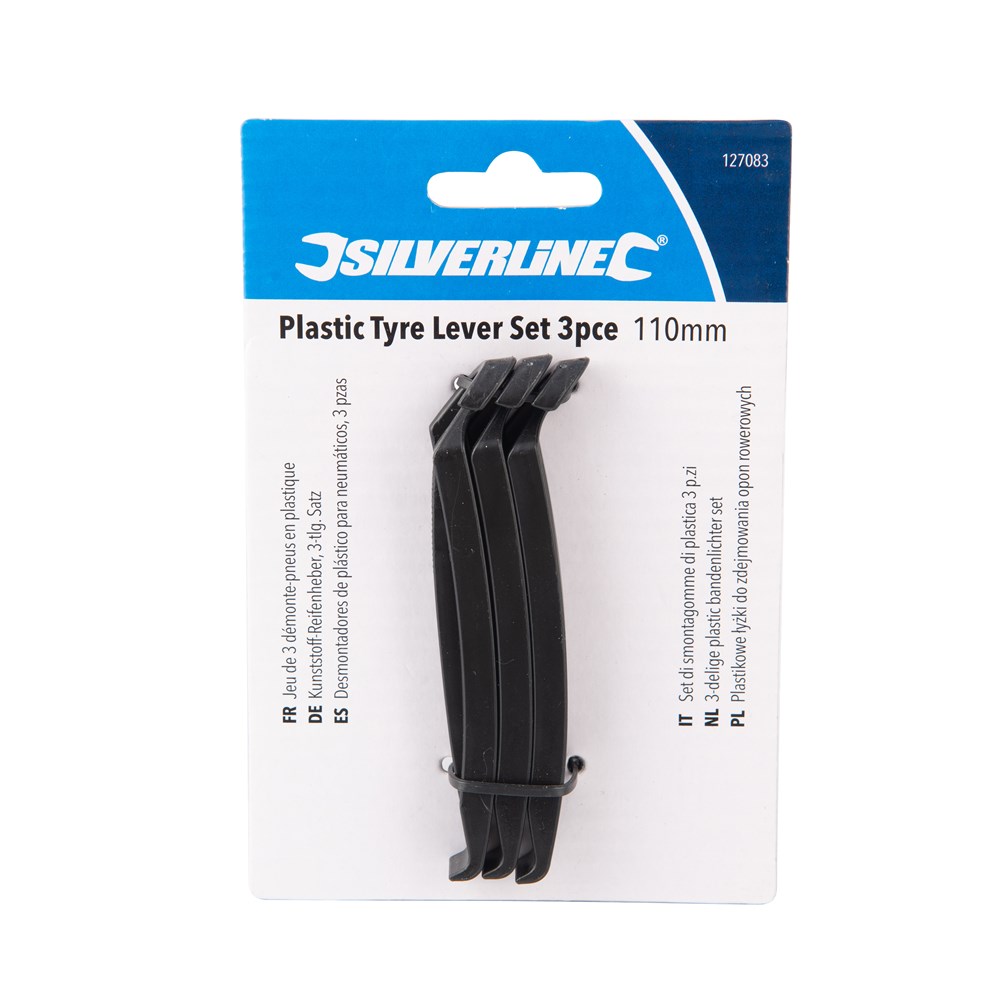 110mm Plastic Bicycle Tyre Lever Set (Pack of 3) thumbnail 4