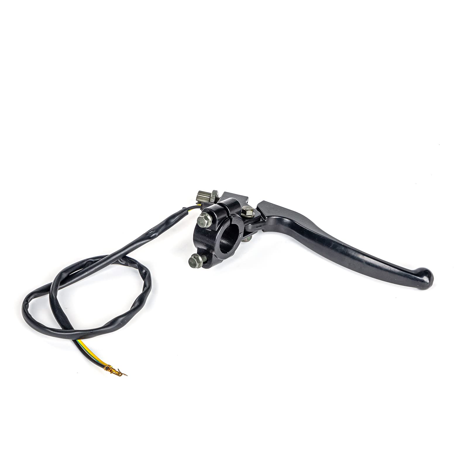 FRONT BRAKE RH LEVER ASSEMBLY WITH PERCH & 2-PIN SWITCH WIRING 83-06 YAMAHA PW 80 image 1