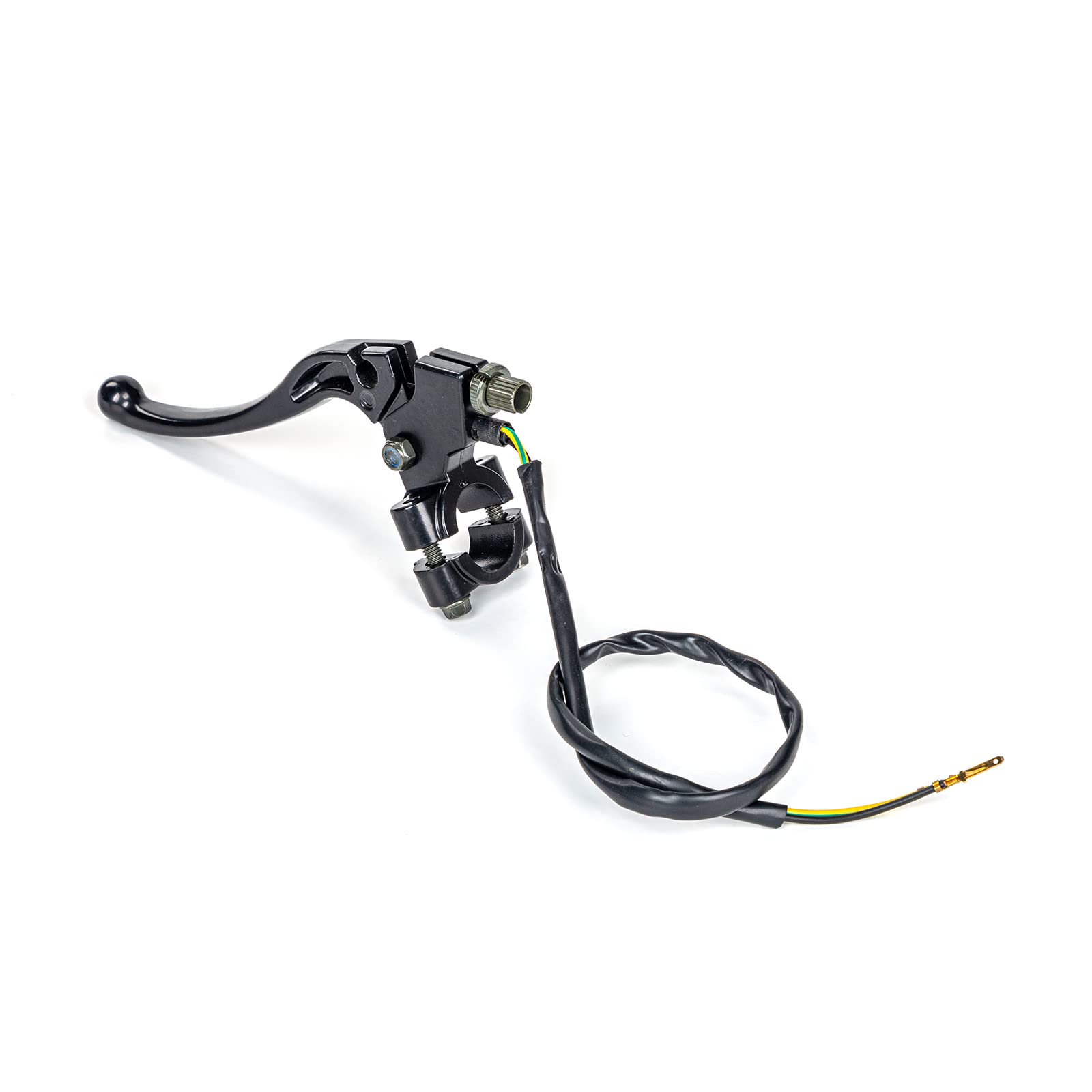 FRONT BRAKE RH LEVER ASSEMBLY WITH PERCH & 2-PIN SWITCH WIRING 83-06 YAMAHA PW 80 thumbnail 2