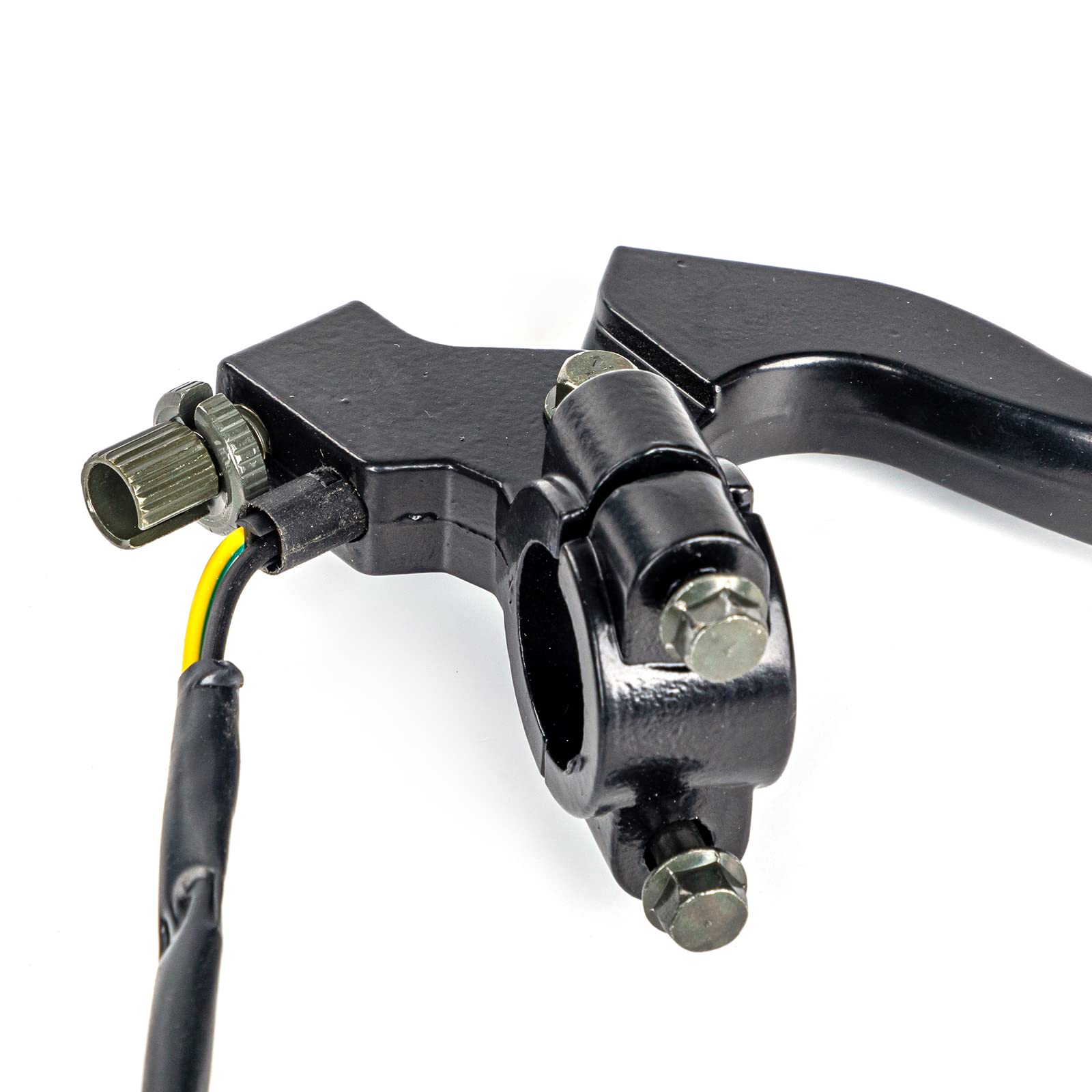 FRONT BRAKE RH LEVER ASSEMBLY WITH PERCH & 2-PIN SWITCH WIRING 83-06 YAMAHA PW 80 thumbnail 3