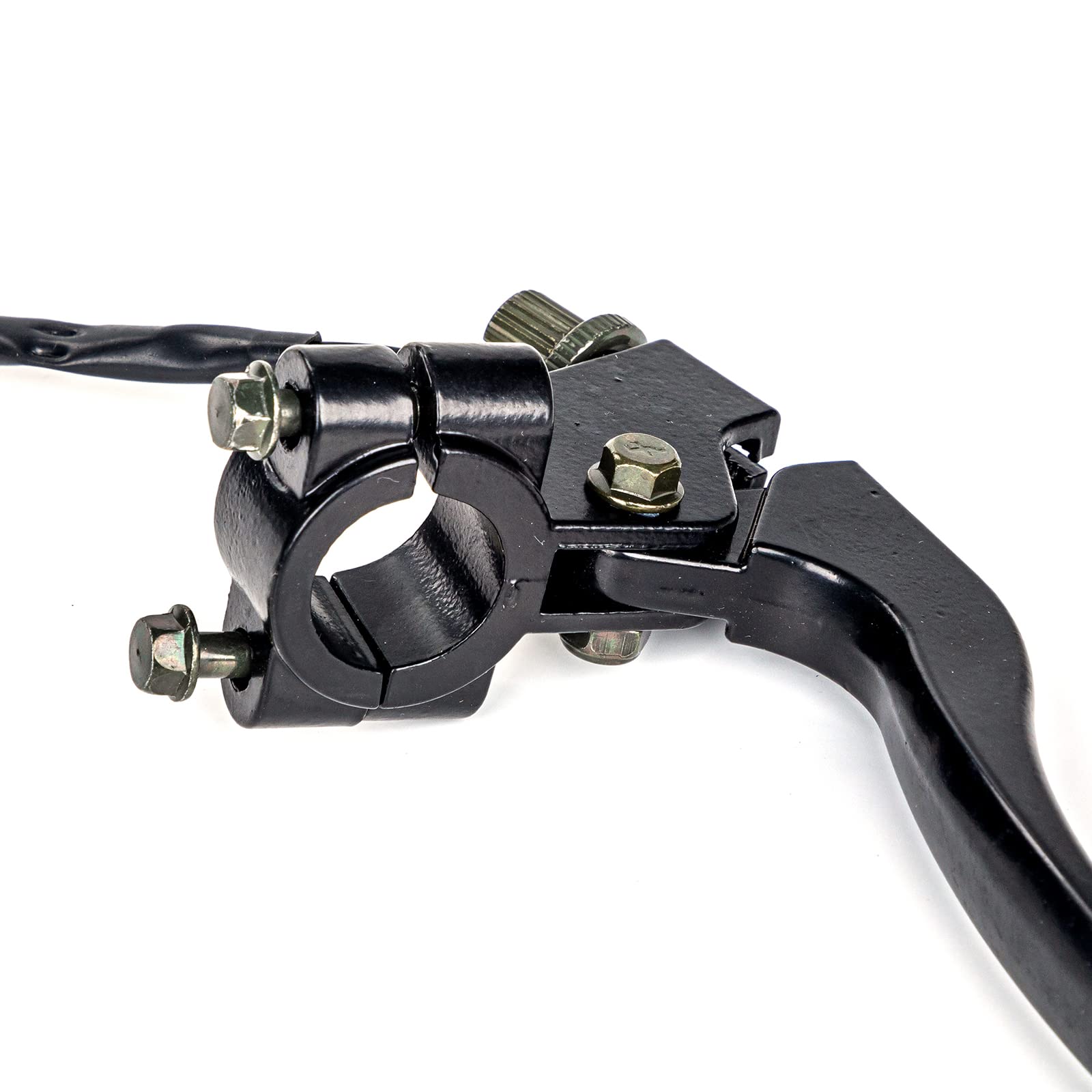 FRONT BRAKE RH LEVER ASSEMBLY WITH PERCH & 2-PIN SWITCH WIRING 83-06 YAMAHA PW 80 thumbnail 4