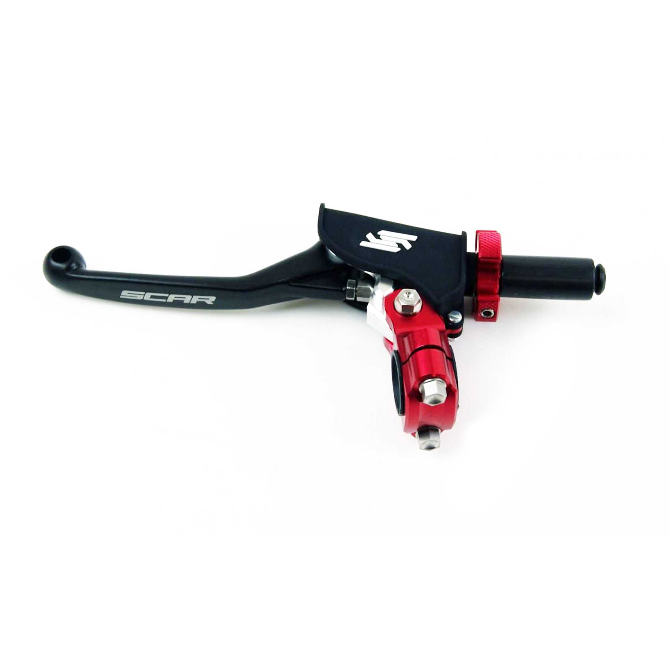 PIVOT CLUTCH LEVER ASSEMBLY RED BLACK UNIVERSAL 2ST 4ST EASY ADJUSTER SCAR CPCL1 thumbnail 2