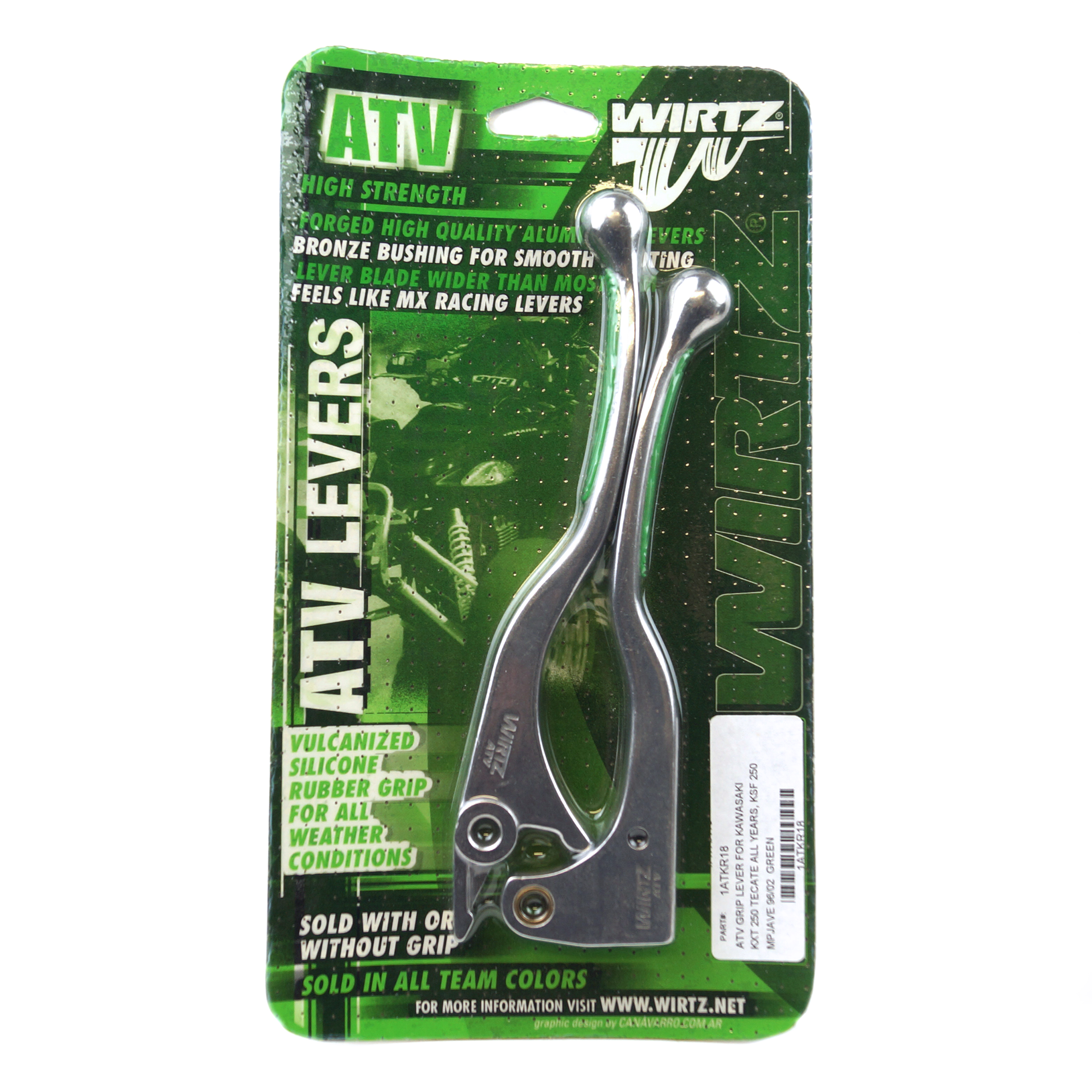 WIRTZ LEVER SET GRIP GREE image 1