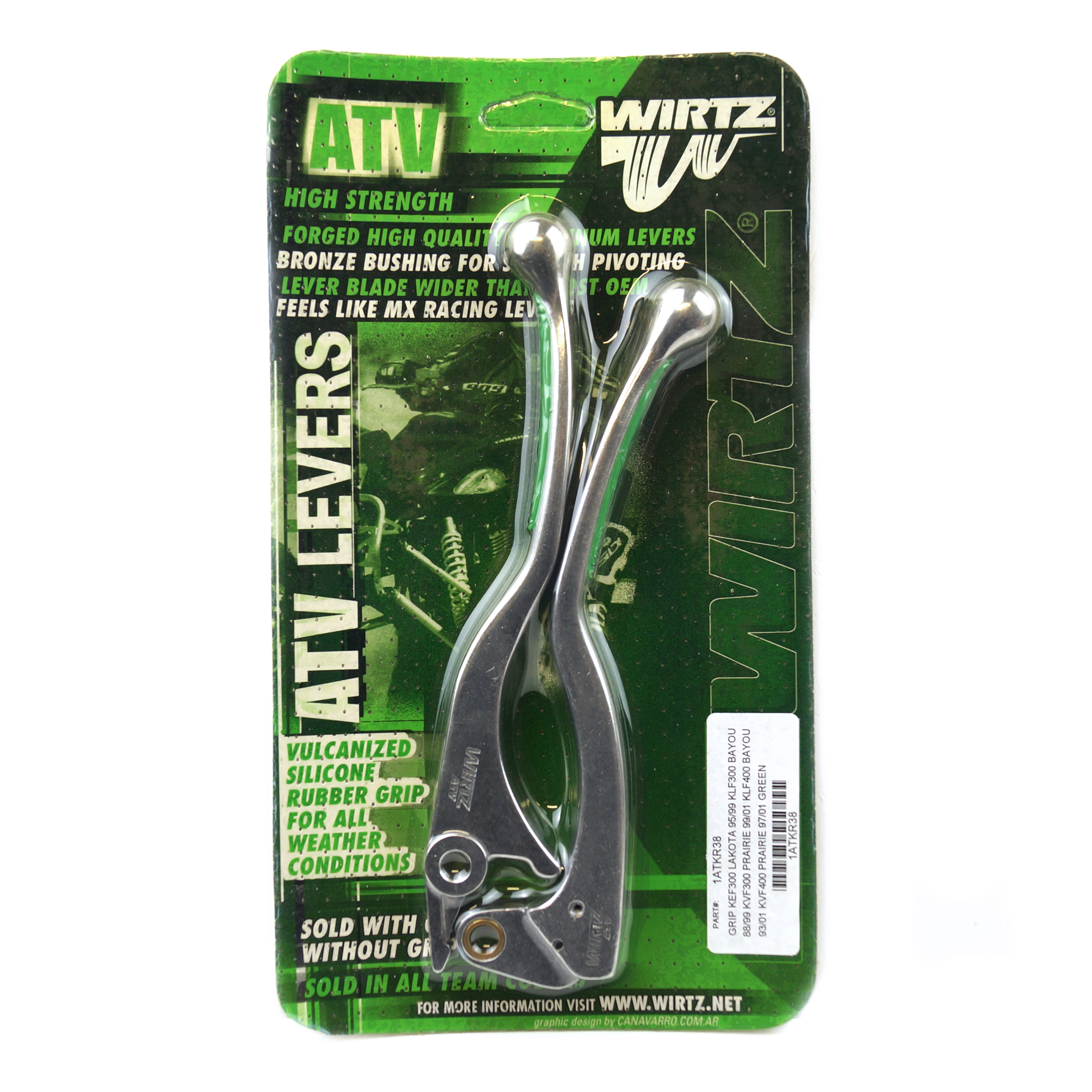 WIRTZ LEVER SET GRIP GREE image 1