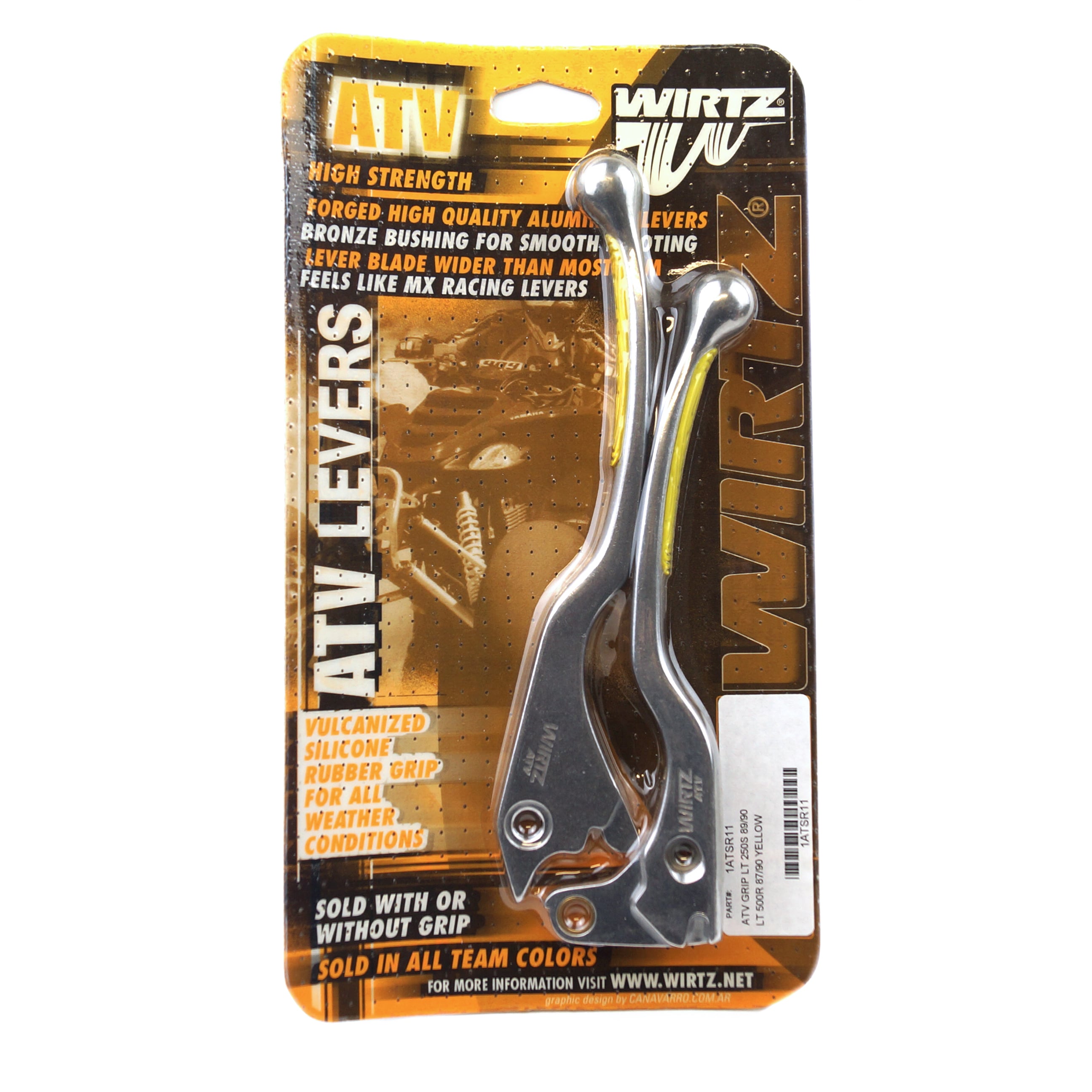 WIRTZ LEVER SET GRIP YELL image 1