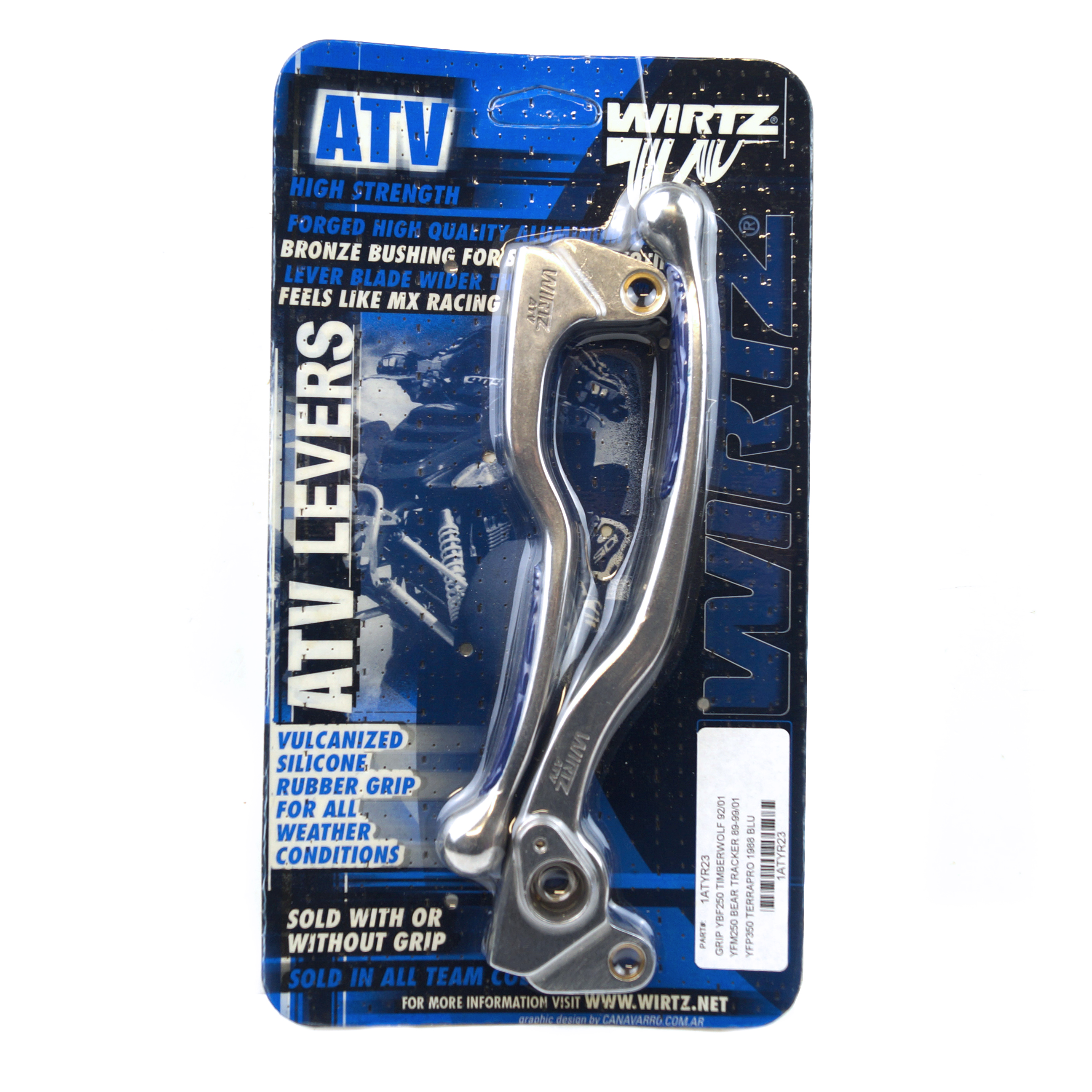 WIRTZ LEVER SET GRIP BLUE image 1