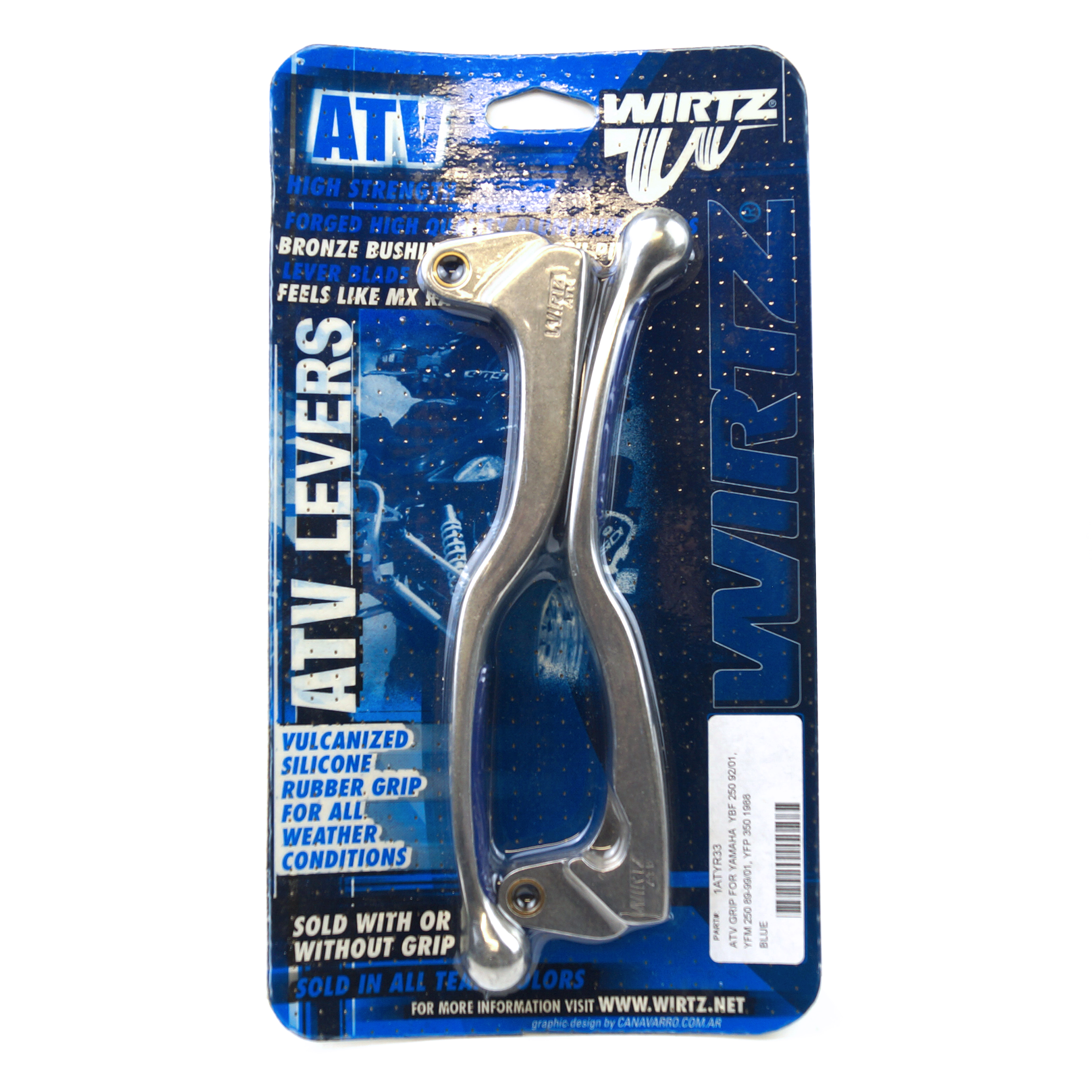 WIRTZ LEVER SET GRIP BLUE image 1