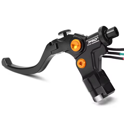 UNIVERSAL CLUTCH LEVER ASSEMBLY MOTORCYCLE 22mm CNC ALUMINIUM BLACK thumbnail 3