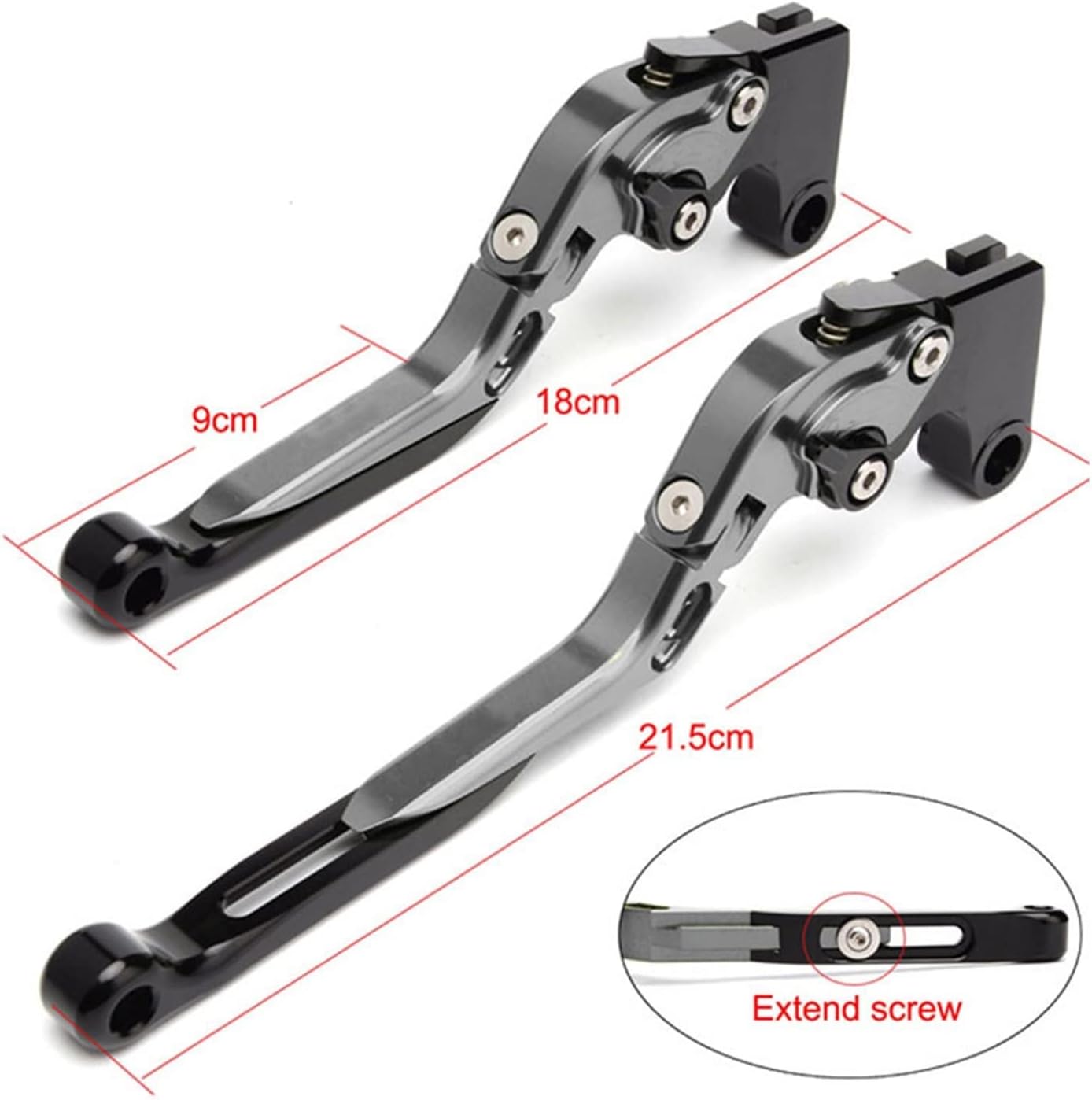LEVER SET CNC ADJUSTABLE LENGTH FOLDING BRAKE & CLUTCH 11-18 SUZUKI GSX-R 600 750 1000 thumbnail 5