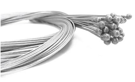 10PC 1.5mm WIRE 1700mm LONG CABLE WITH 6mm HEAD PEAR NIPPLE UNIVERSAL image 1
