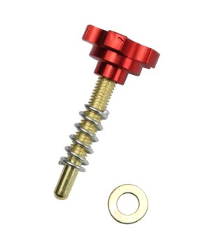 RED CARBURETTOR IDLE SPEED ADJUSTING SCREW image 1