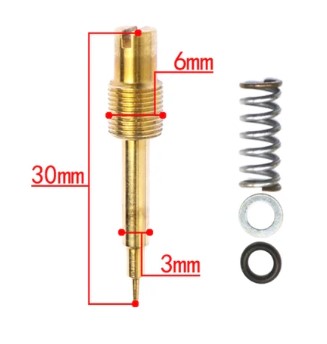 MEDIUM AIR FUEL MIXTURE ADJUSTING SCREW CVK34 CVK36 CVK40 CBR-CB-1G PD26J thumbnail 2