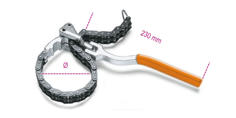 Oil-Filter Wrench with Double Chain 60mm-110mm - Beta Tools 1488 image 1
