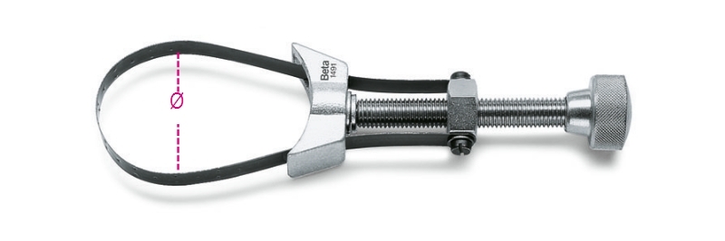 Adjustable Oil Filter Wrench 65-110mm - Beta Tools 1491 thumbnail 2