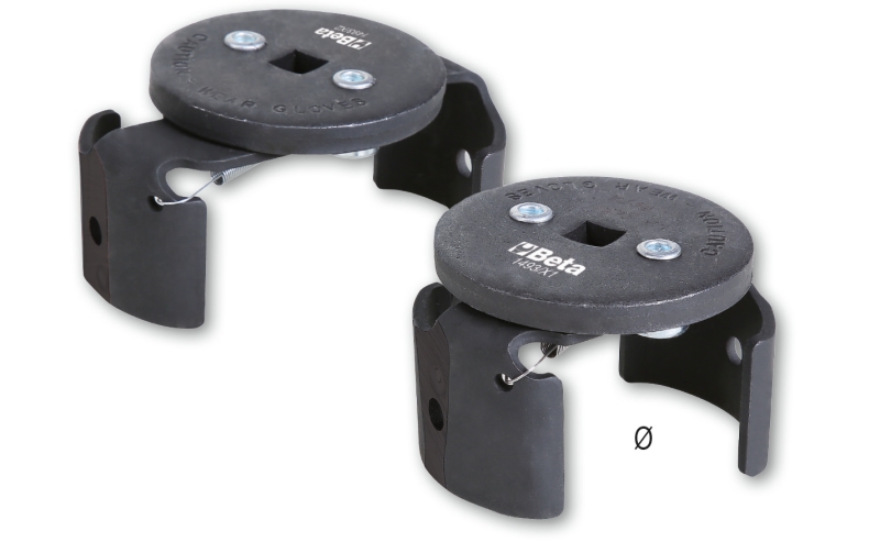 Self-Locking Oil Filter Wrench Left-Hand 60-80mm - Beta Tools 1493X/1 image 1