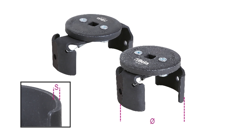 Self-Locking Oil Filter Wrench Left-Hand 60-80mm - Beta Tools 1493X/1 thumbnail 4
