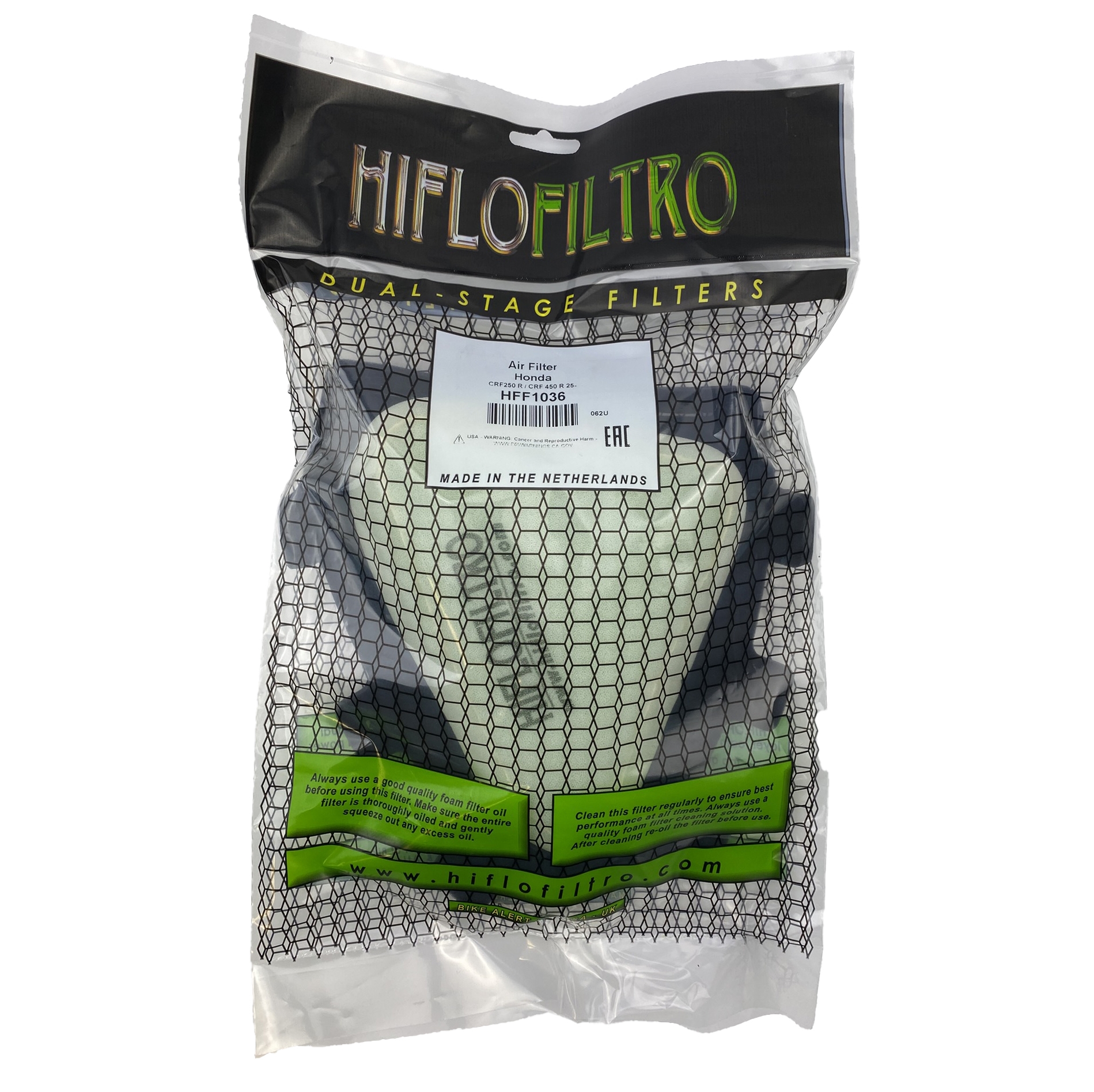 AIR FILTER 2025 HONDA CRF R/RX/RWE HIFLO HFF1036 HONDA Mx thumbnail 2