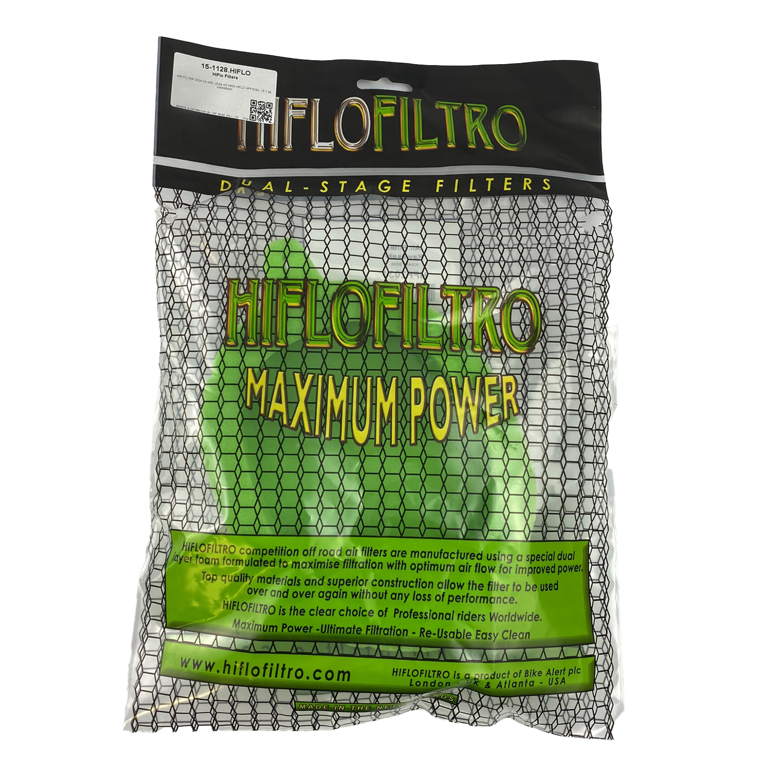 AIR FILTER 24-25 KAWASAKI KX 450, HIFLO HFF2034 thumbnail 2