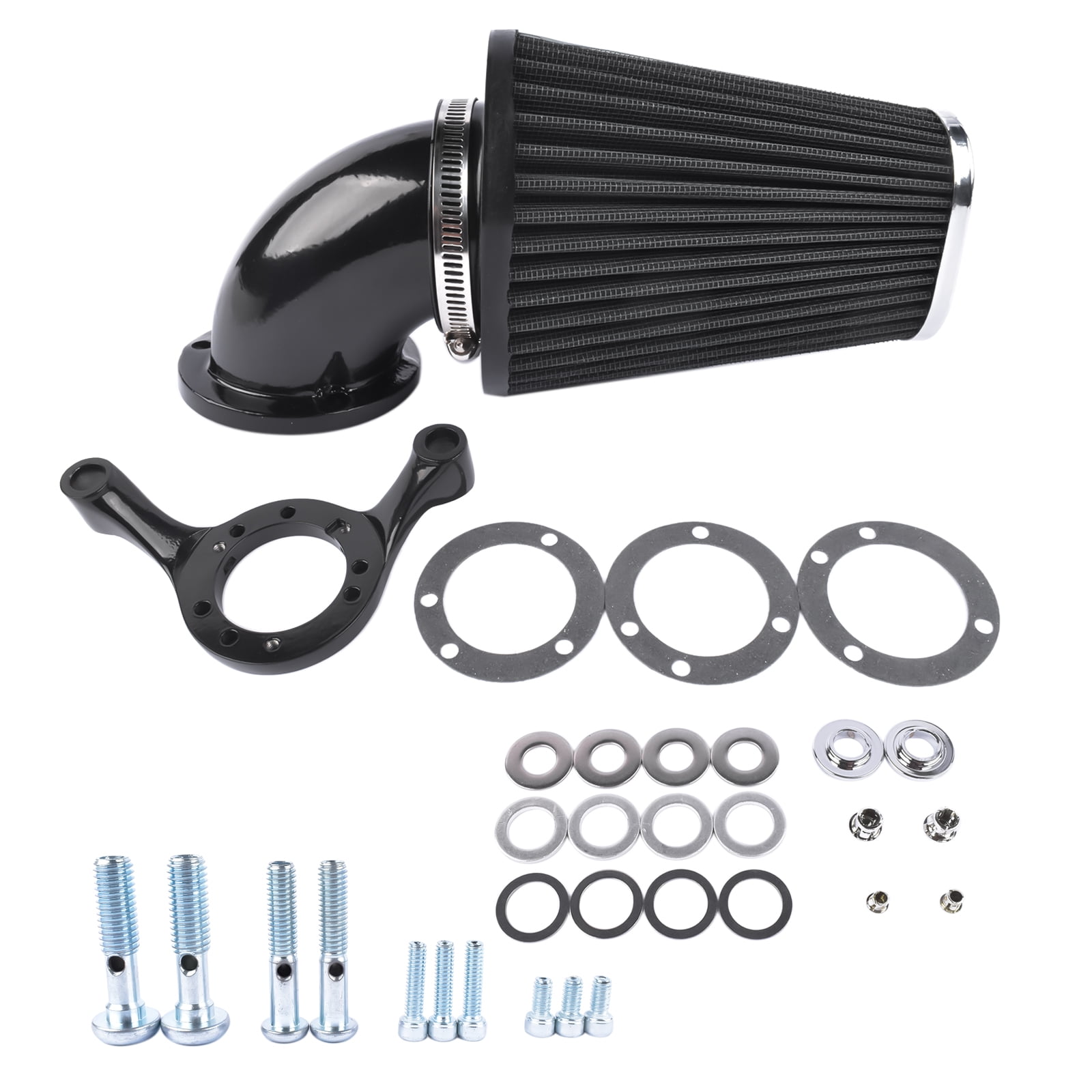AIR CLEANER BREATHER KIT 91-16 HARLEY-DAVIDSON SOFTAIL DYNA SPORTSTER TOURING XL 883 1200 image 1