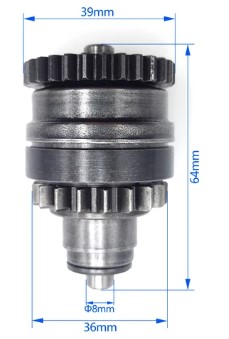 STARTER BENDIX GEAR 08-16 KTM HUSABERG HUSQVARNA 250 300 55140026000 thumbnail 5