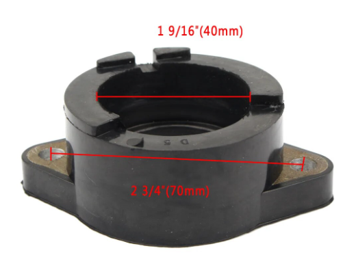 Carburetor Rubber Manifold YAMAHA SR400 LTD SR TT XT500 1976-1981 INTAKE BOOT thumbnail 3