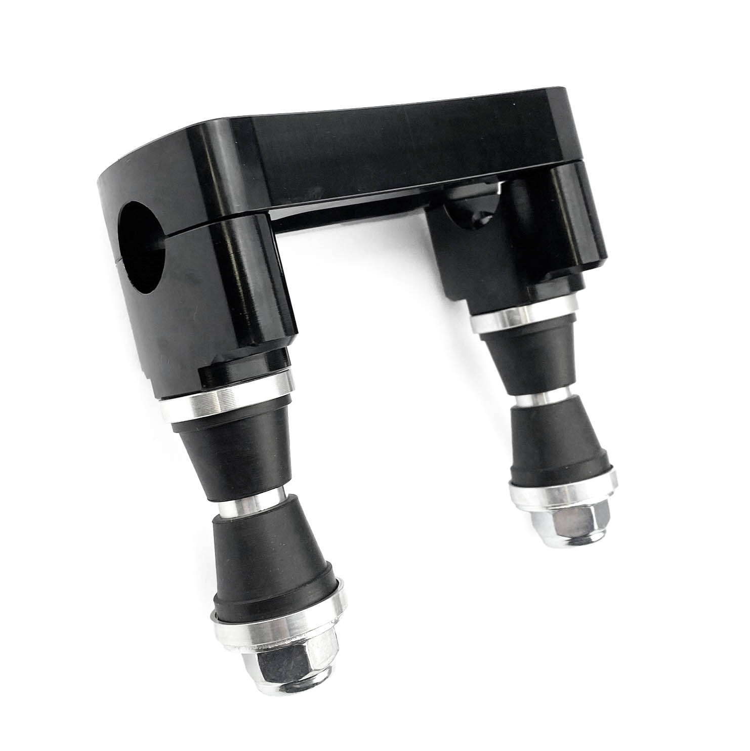 STEERING BAR CLAMP 22.2mm BLACK, 100mm MOUNTING, M10 BOLTS thumbnail 4