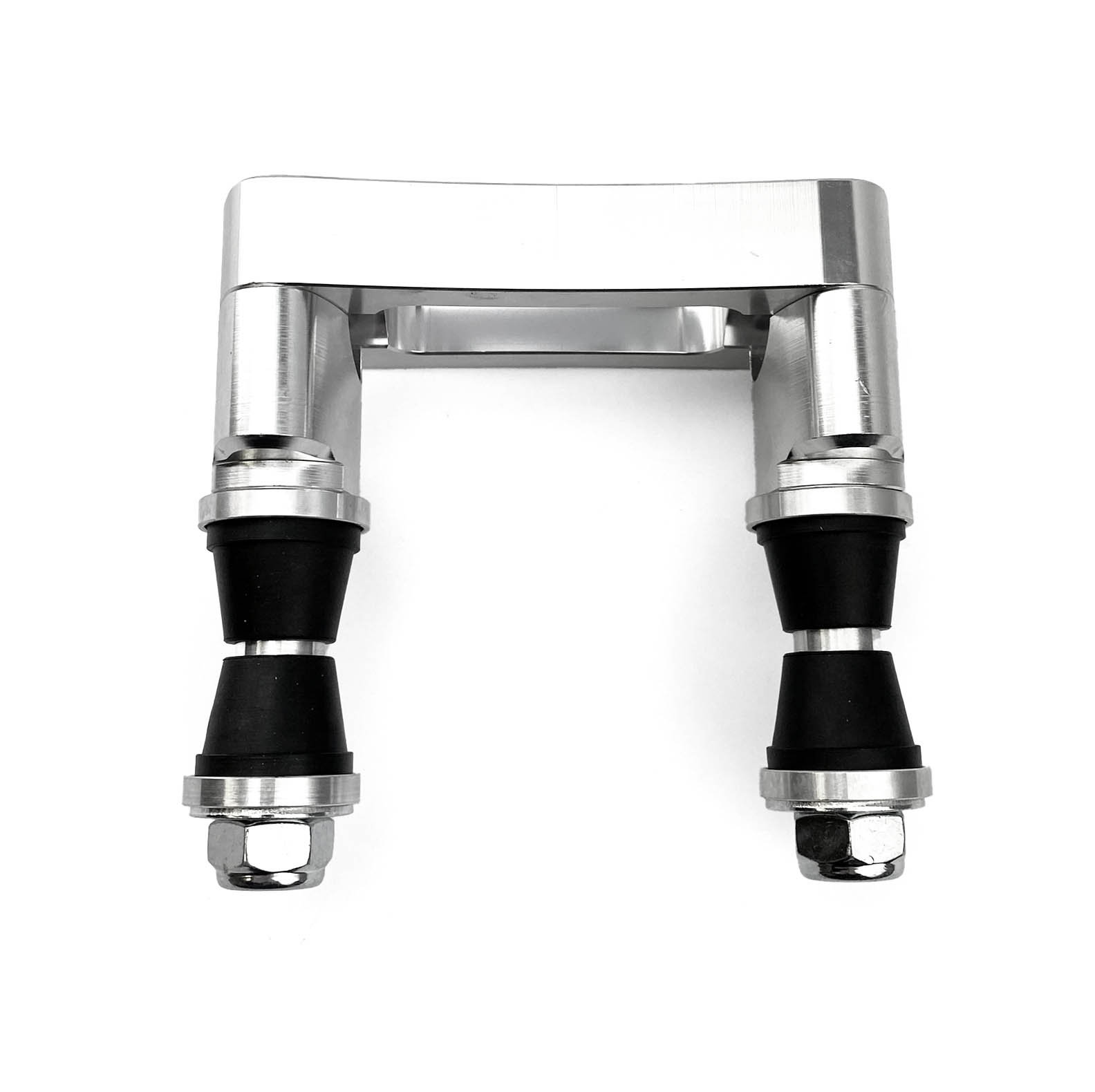 STEERING BAR CLAMP 22.2mm SILVER, 100mm MOUNTING, M10 BOLTS thumbnail 4
