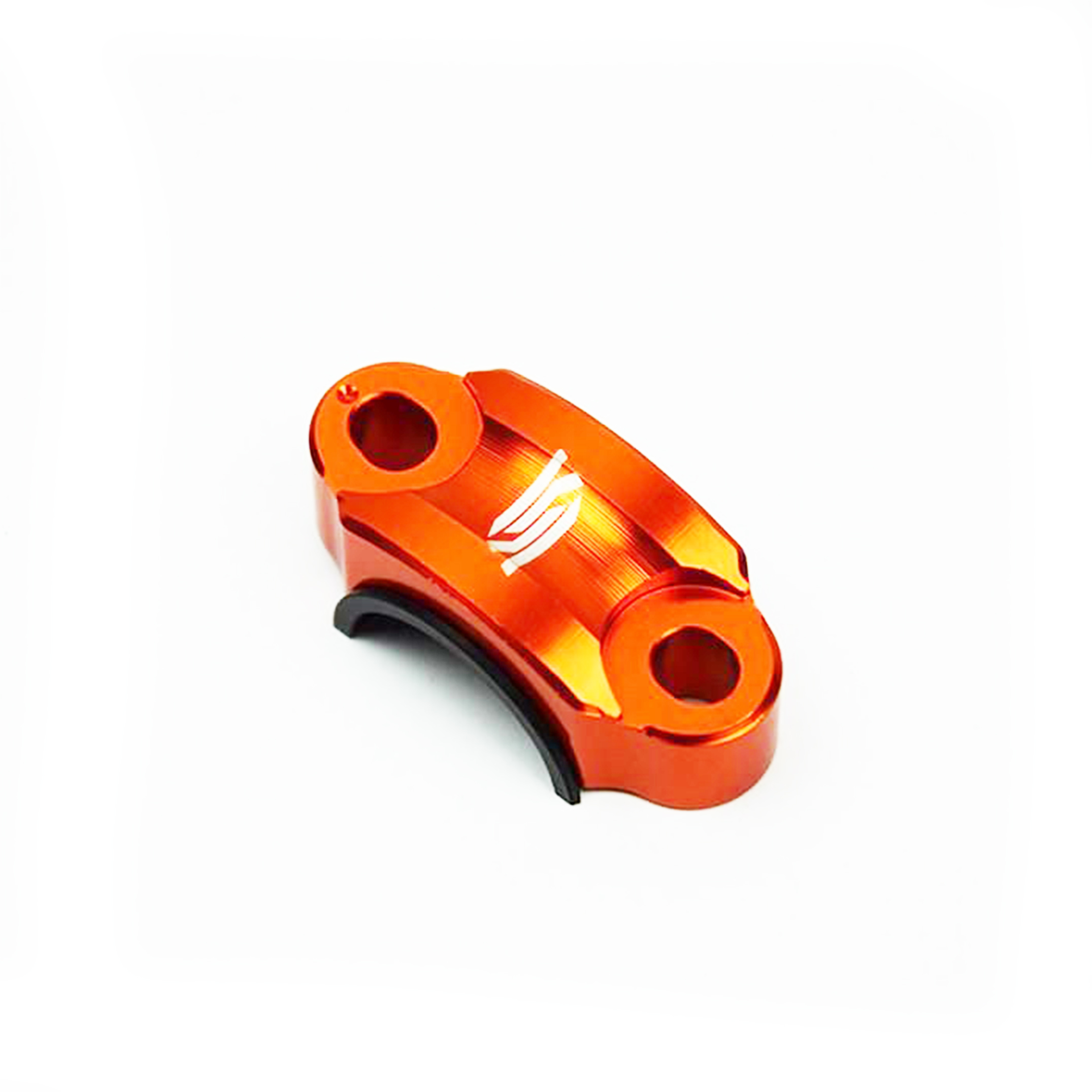 ROTATING HANDLEBAR MOUNTS ORANGE UNIVERSAL CNC ANODISED NYLON SLEEVE SCAR RBC4 thumbnail 2