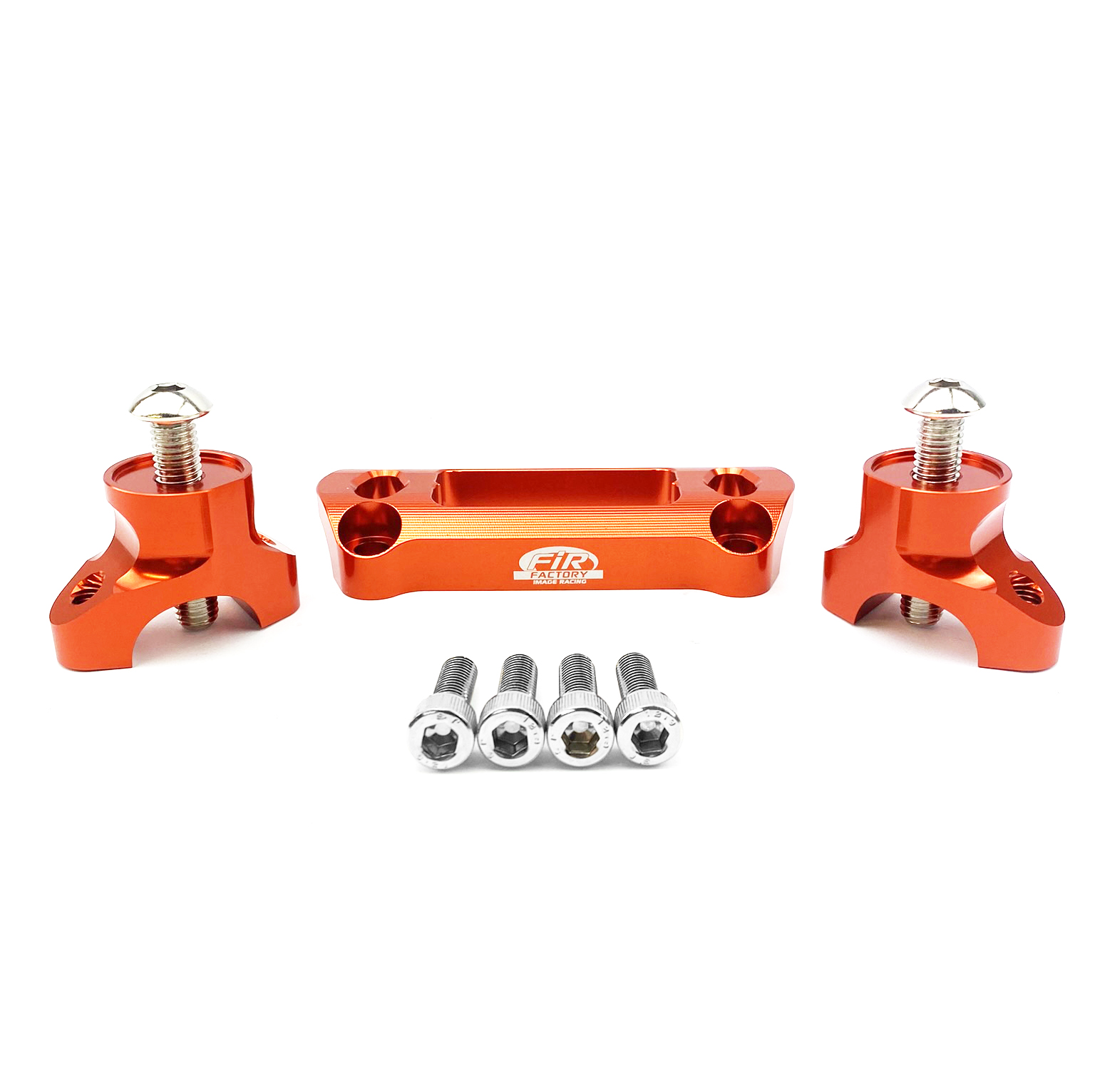28.6 BAR MOUNTS KTM HUSQVARNA 2023, FIR ASBRK-34, ORANGE CNC ALLOY image 1
