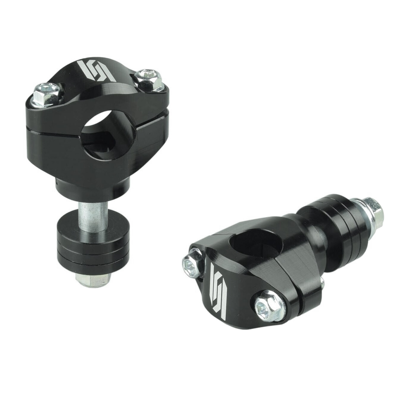HANDLEBAR MOUNTS BLACK 22.2mm HEIGHT 30 35 40 45mm NEW DESIGN SCAR P30 thumbnail 2