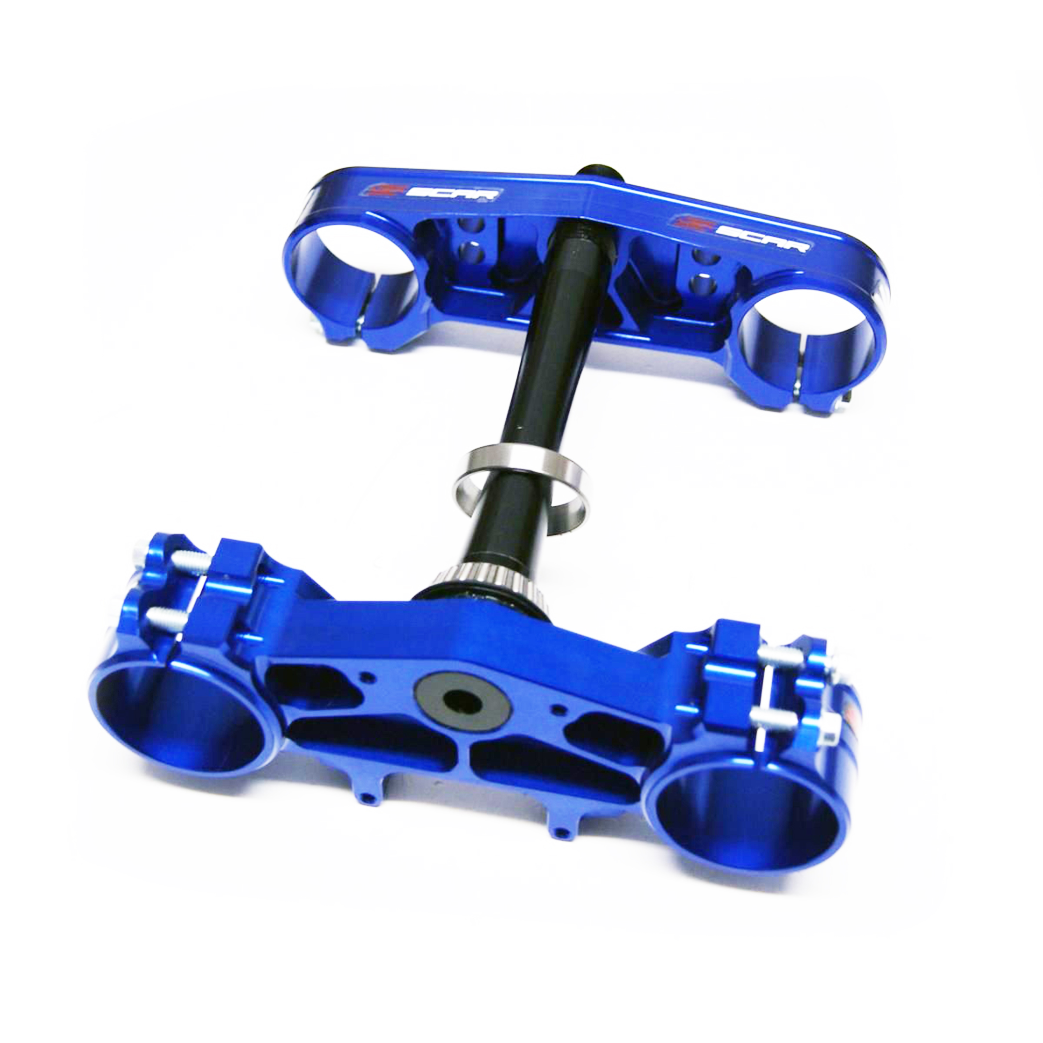 TRIPLE CLAMPS BLUE 21-26 FANTIC XX 125 25mm OFFSET SCAR S1426 thumbnail 2
