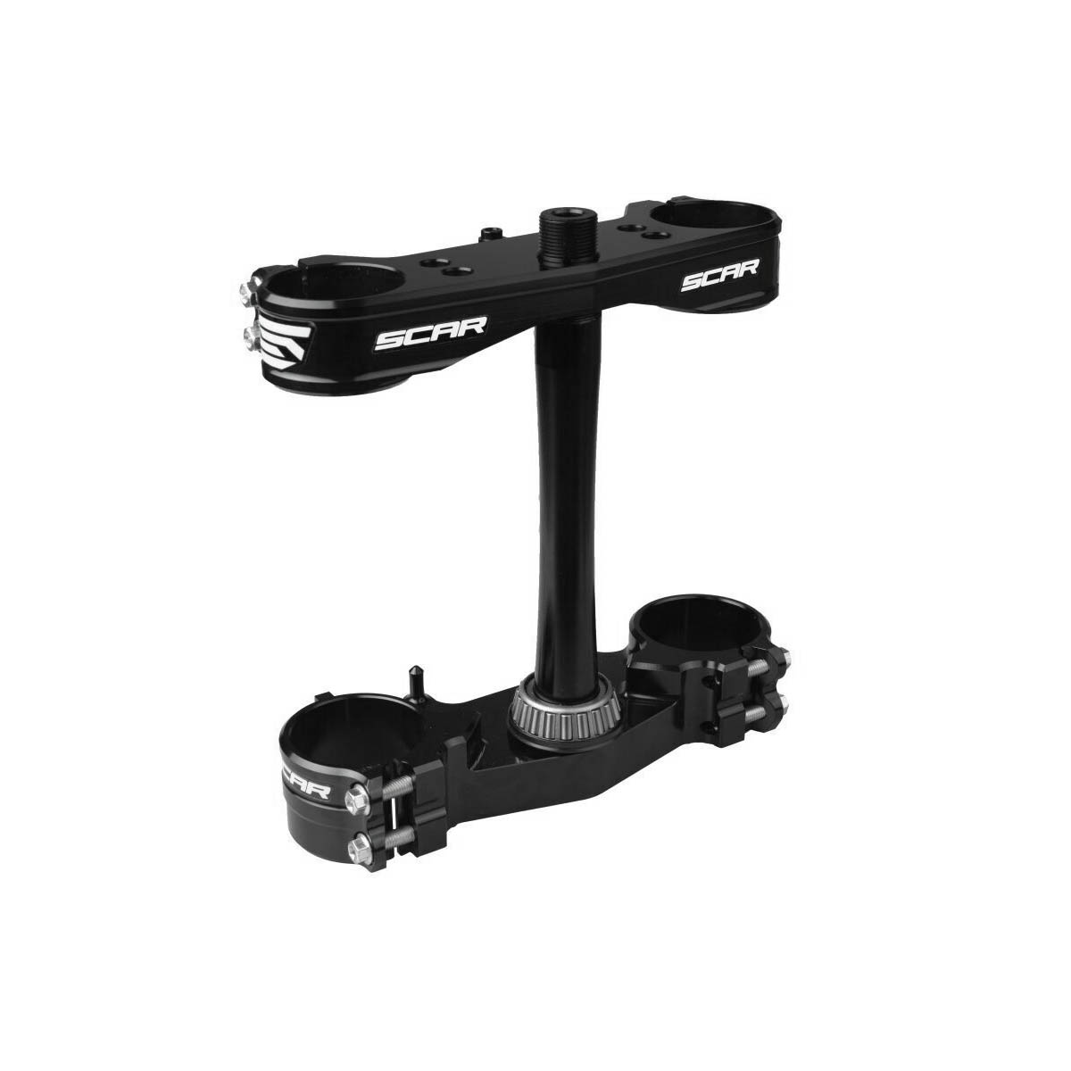 TRIPLE CLAMPS BLACK 06-23 KX 250 450 OFFSET 23mm SCAR S3418 thumbnail 2