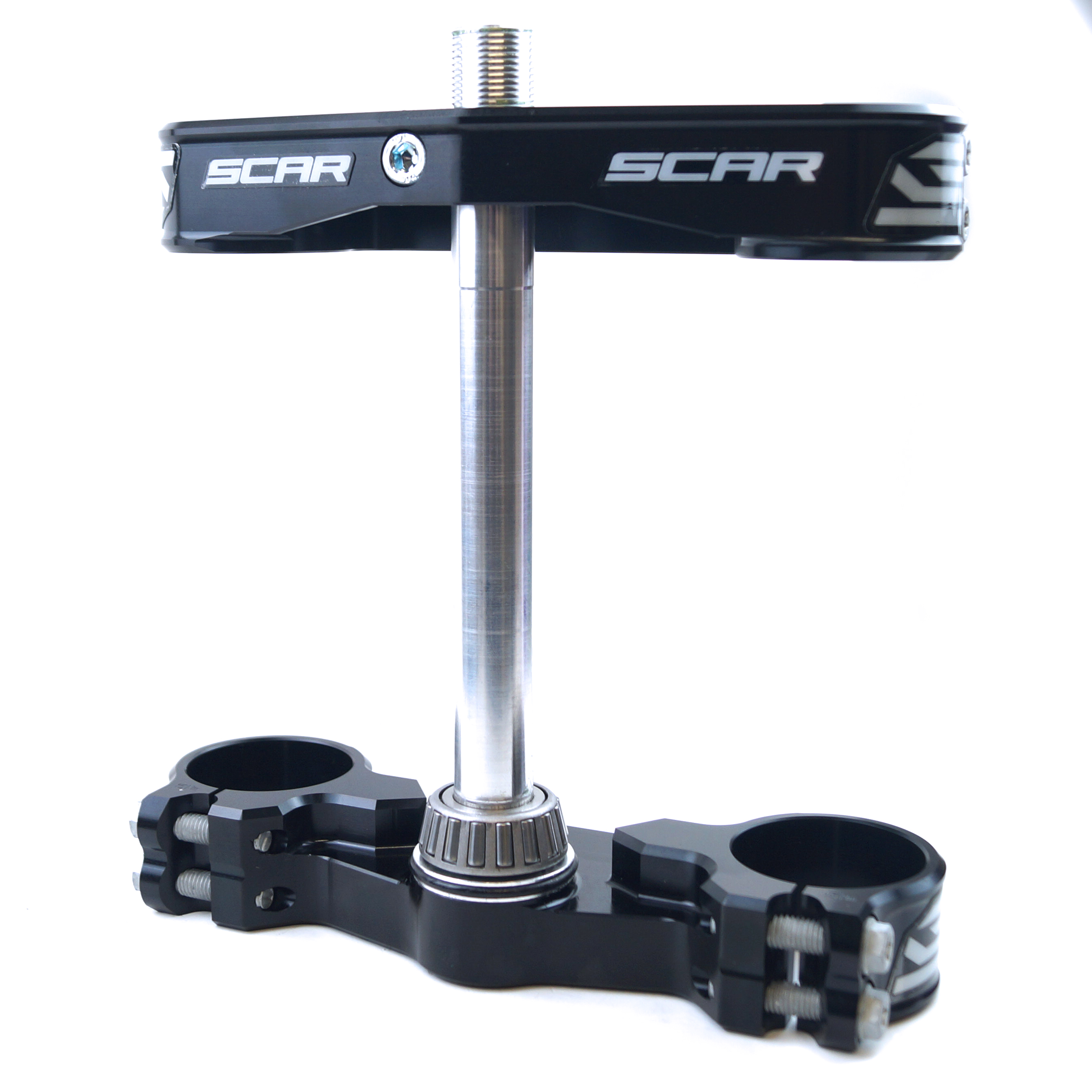 TRIPLE CLAMPS BLACK 21-23 SX 65 OFFSET 22mm SCAR S5415BK thumbnail 2