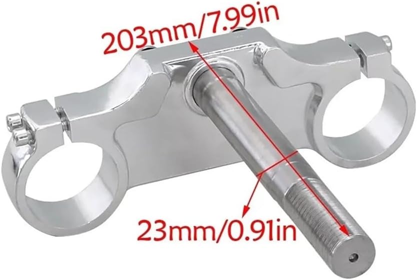 PIT BIKE TRIPLE CLAMP SET 45mm 48mm FORKS WITH 22mm HANDLEBAR MOUNT RISERS thumbnail 3