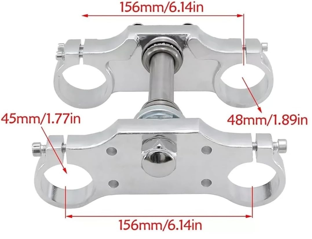 PIT BIKE TRIPLE CLAMP SET 45mm 48mm FORKS thumbnail 2