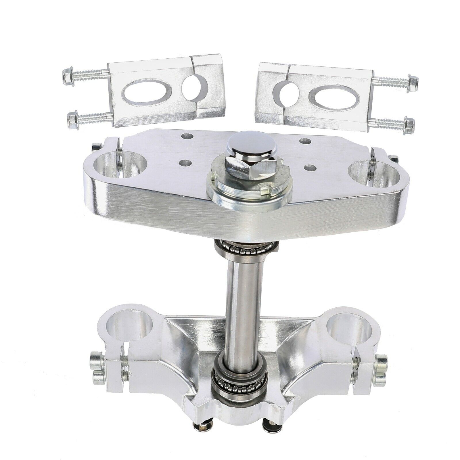 PIT BIKE TRIPLE CLAMP SET 33mm FORKS WITH 22mm (7/8) HANDLEBAR RISERS
