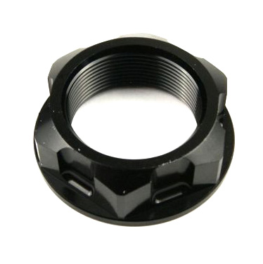 M24x1.00mm STEM NUT EACH BLACK, ALUMINIUM / CR RM RMZ YZ YZF, / CNC