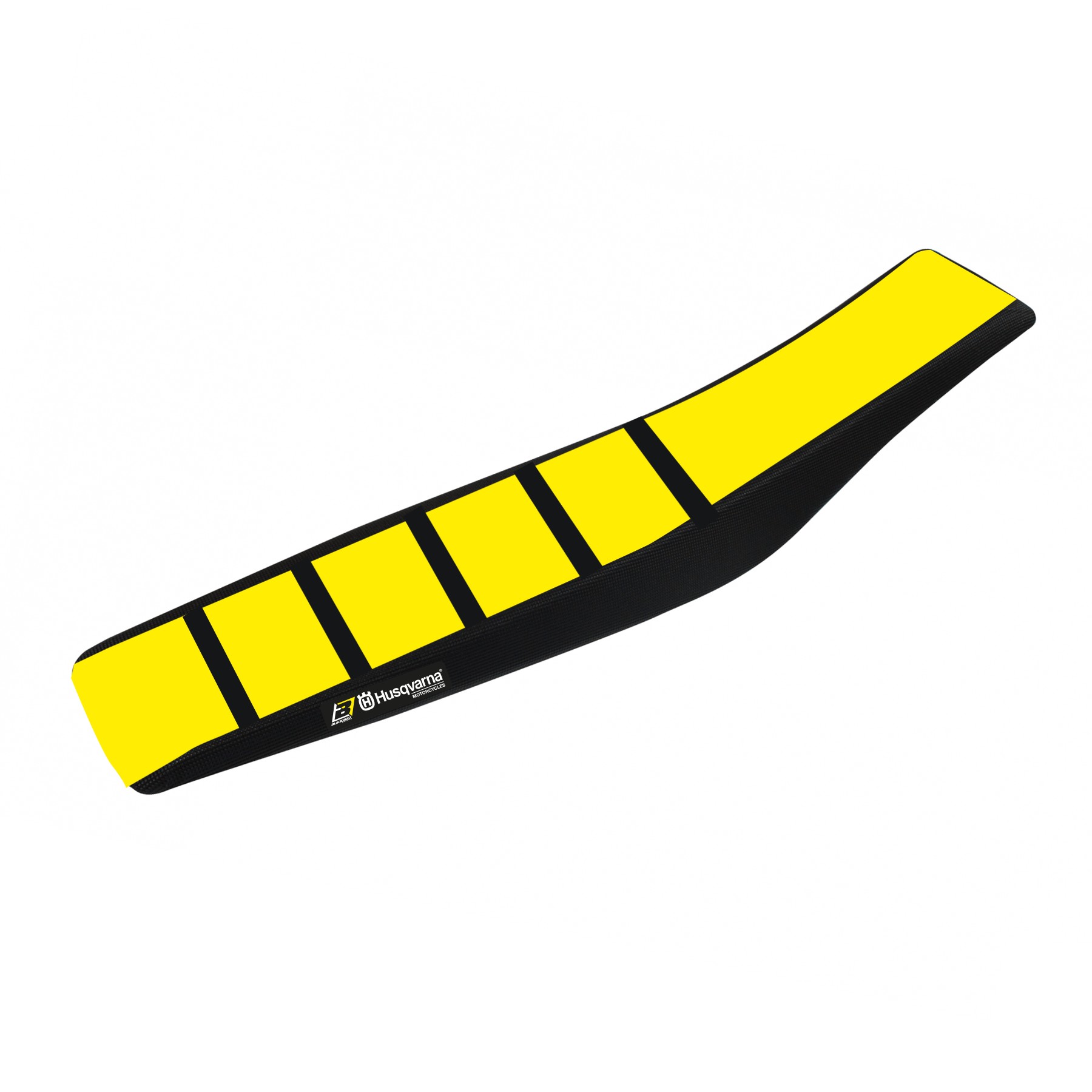 2025 TC85 HUSQVARNA ZEBRA BLACK/YELLOW SEAT COVER, BLACKBIRD 1627Z1 image 1