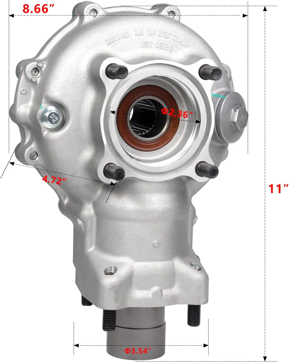 REAR DRIVE DIFFERENTIAL HONDA TRX 400 450 500 FA FW FE 01-14 FOURTRAX FOREMAN RUBICON 41300-HP0-B80 thumbnail 3