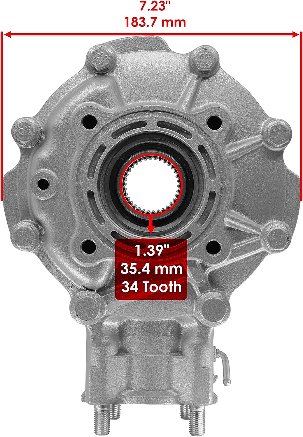REAR DIFFERENTIAL 88-00 HONDA TRX 300 A FW AN FOURTRAX 2X4 4X4 41300-HM5-A10 thumbnail 2
