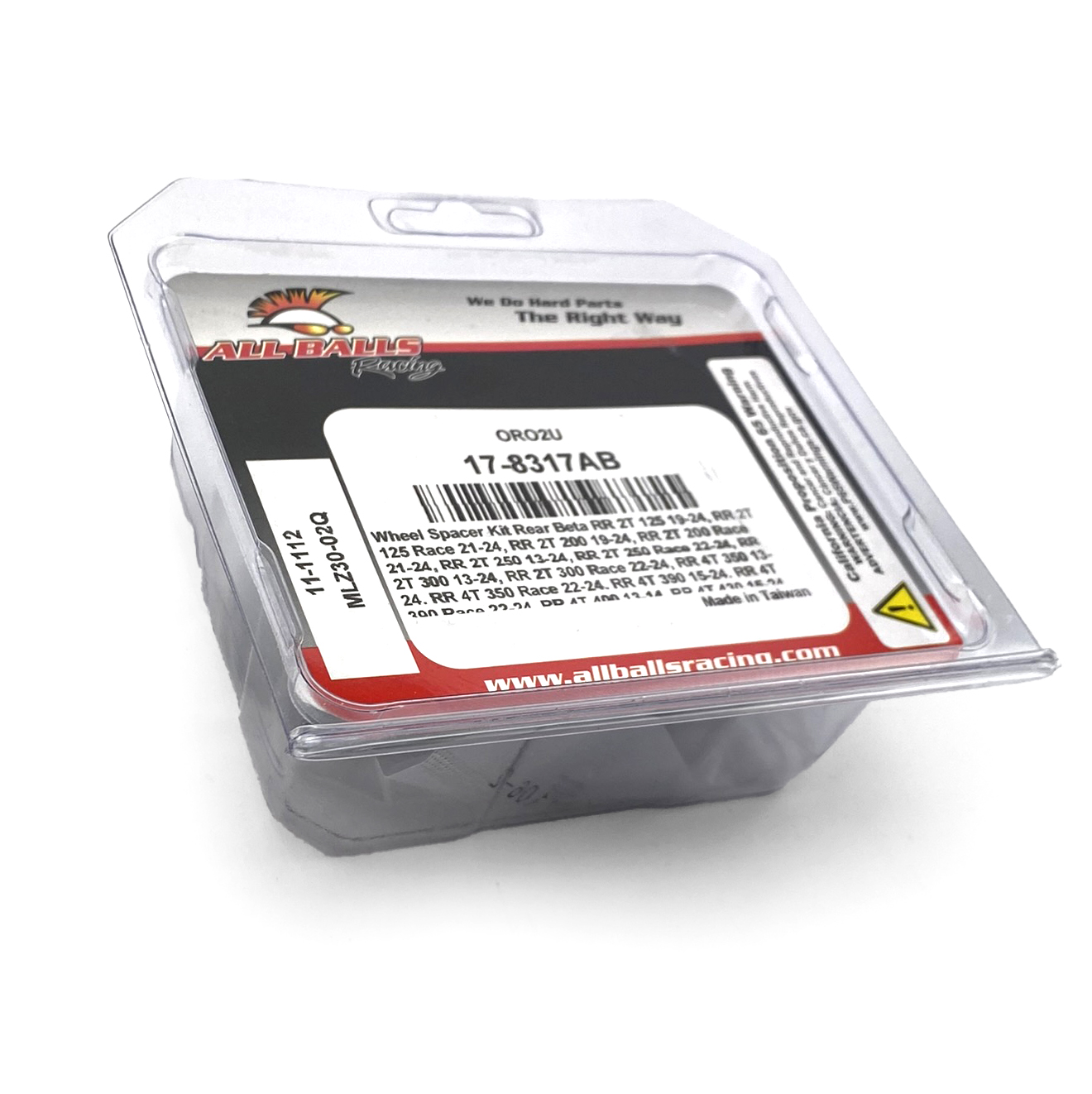 WHEEL SPACER KIT FRONT BETA, ALLBALLS 11-1112 thumbnail 2