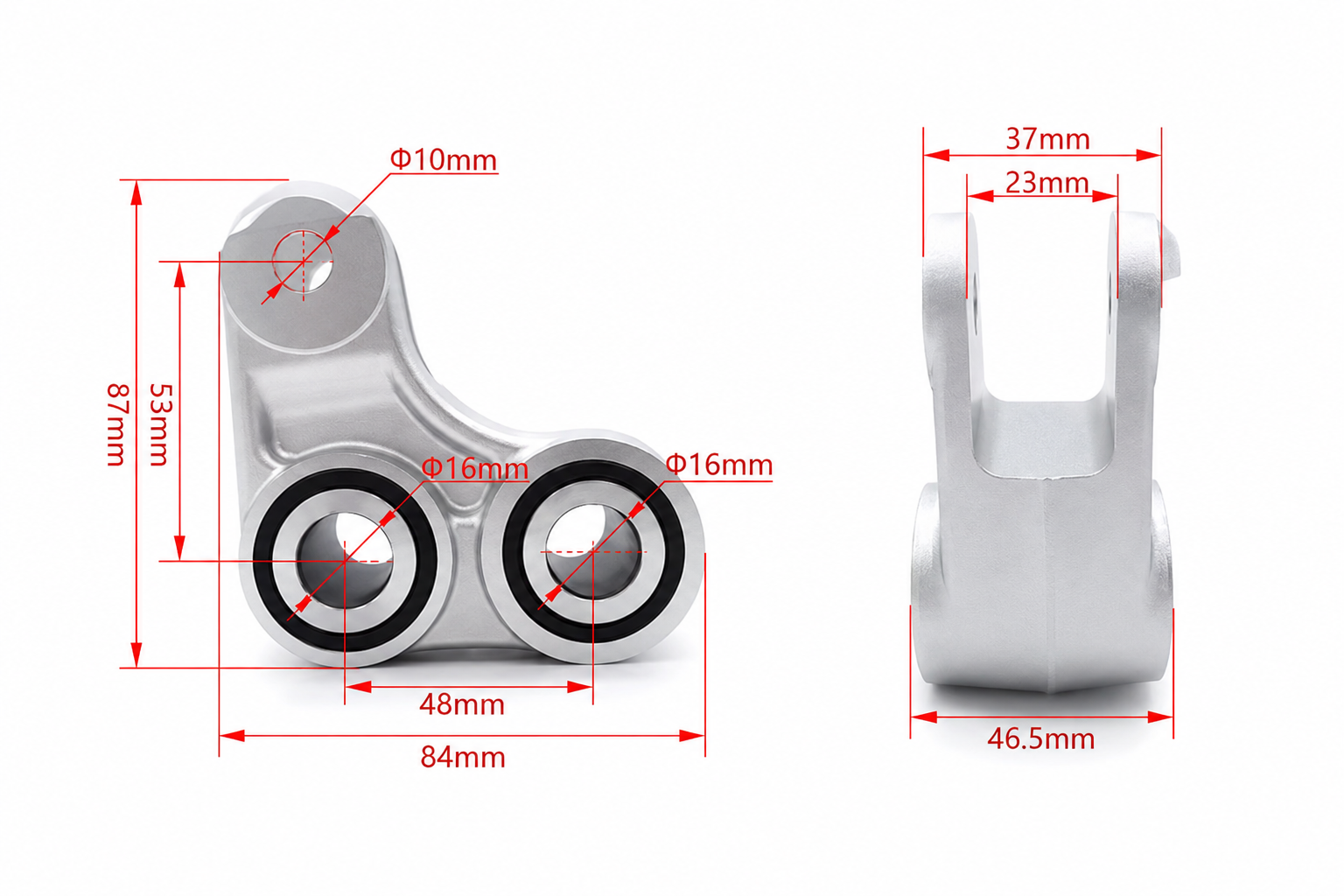 SWINGARM LINK TRIANGLE 09-24 YAMAHA WR YZ F FX 250 450 17D-2217A-00-00 thumbnail 3