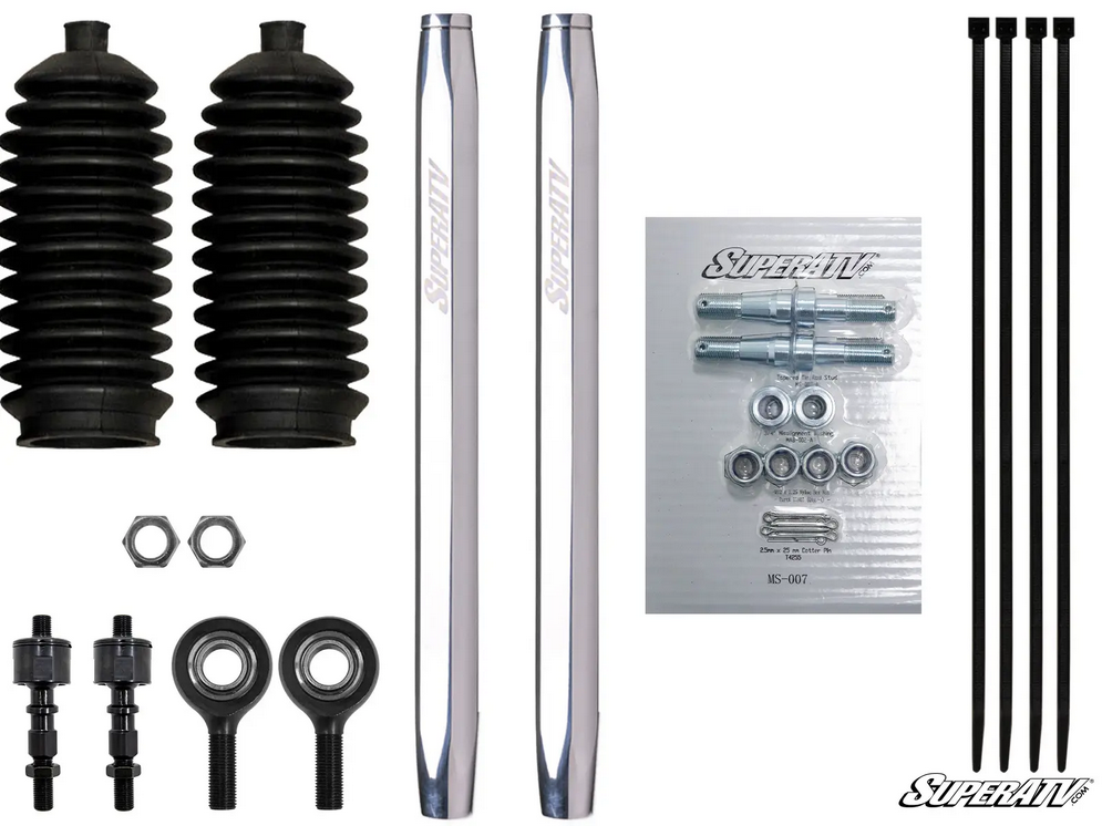 POLARIS RANGER HEAVY DUTY BILLET HEX TIE ROD KIT, SUPERATV TRRA-P-RAN1K-B 1824794, 1823902, 1824446 image 1